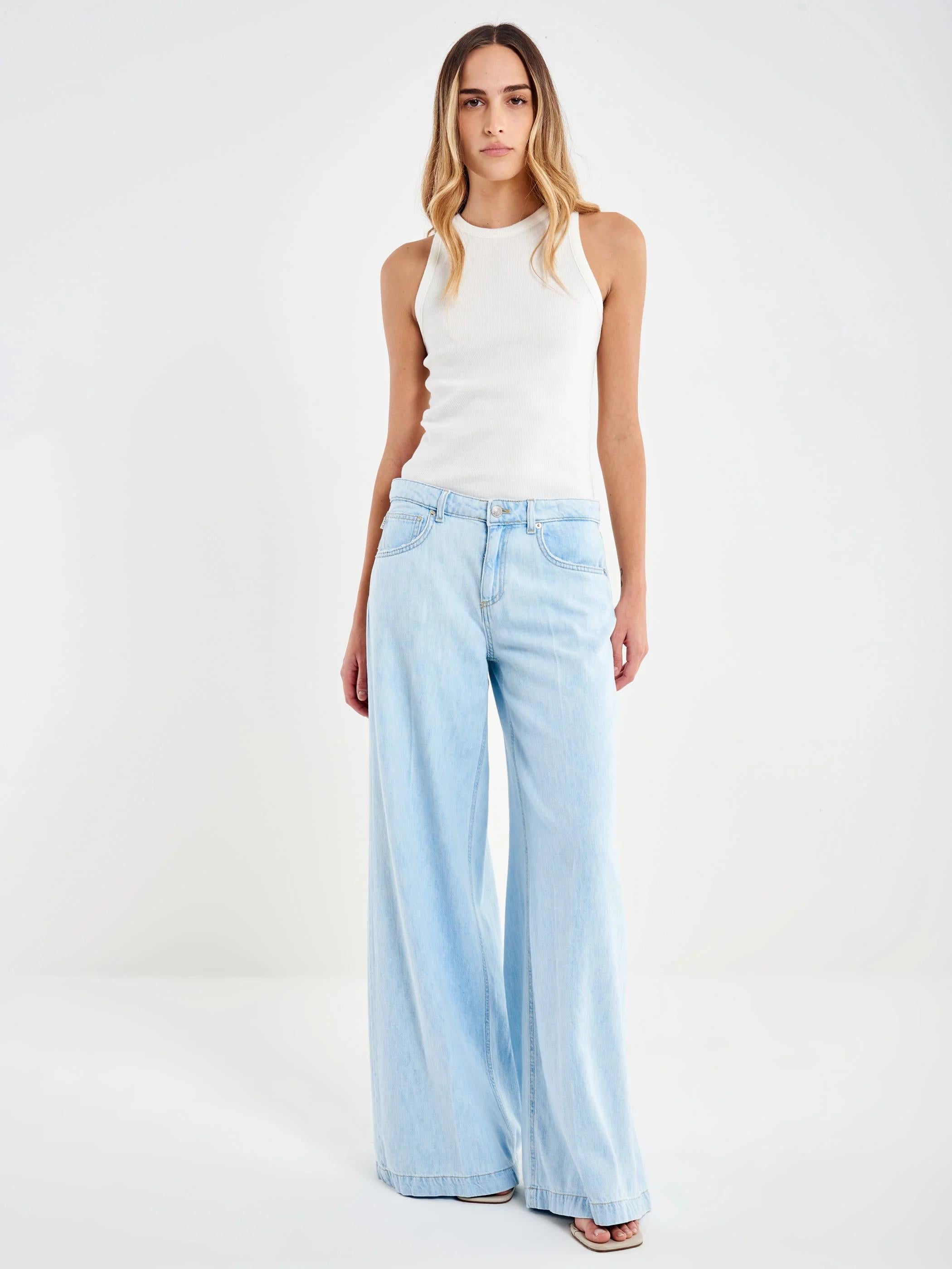 Vicolo Jeans Madison Wide Leg Chiaro DAB5023 DENIM CHIARO VICOLO 