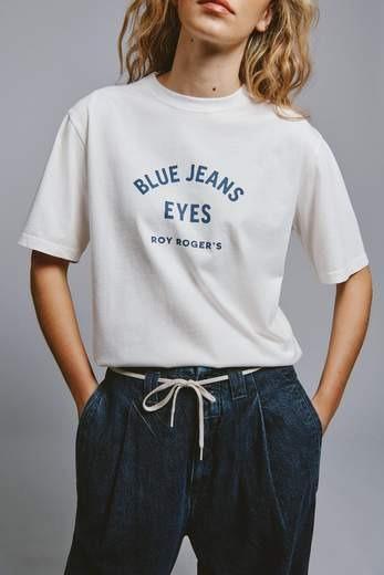 ROY ROGER'S t-shirt pin up r.r.eva herzigova jersey washed RND9036CG500124 C0069 ROY ROGER'S 