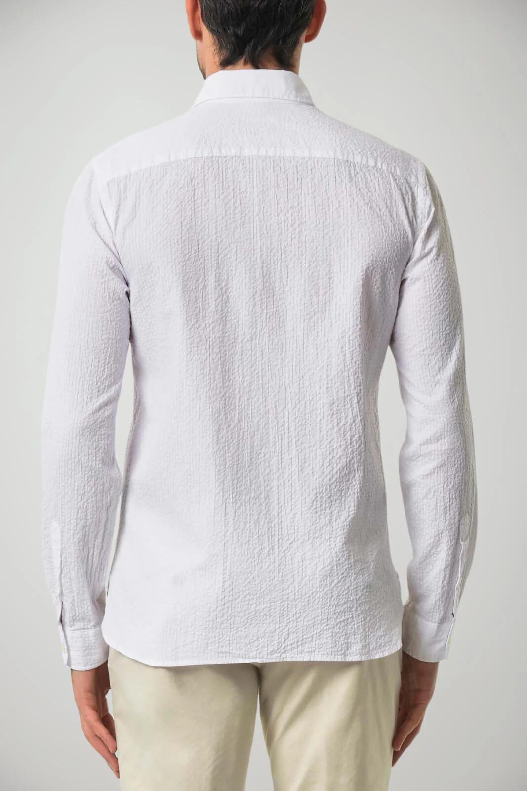 Xacus Camicia Uomo Active in seersucker tecnico 422619-21616 001 XACUS 