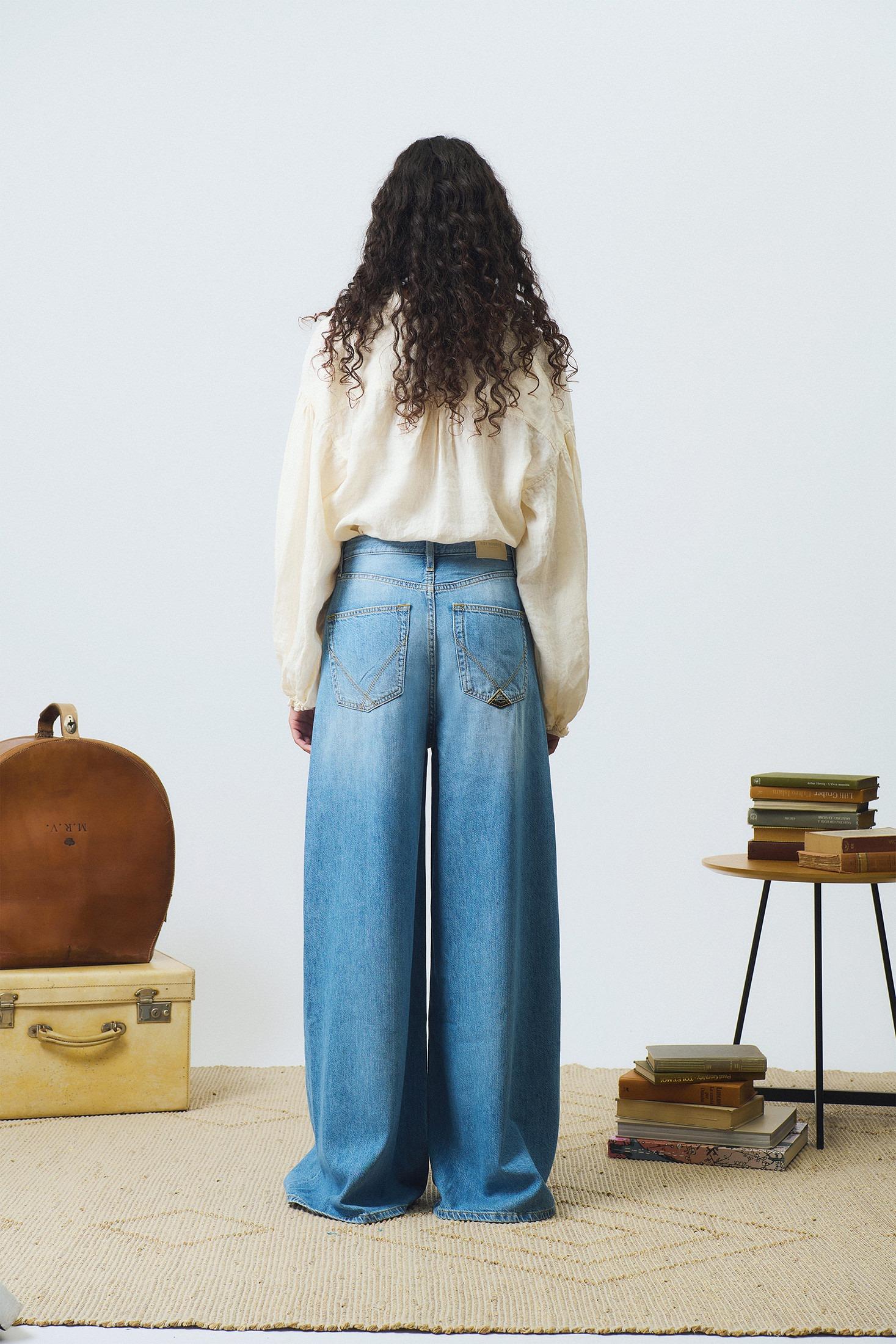 Jeans kaori denim cotton linen lyocell vodkasouer RND90195D6823139 C0999 ROY ROGER'S 