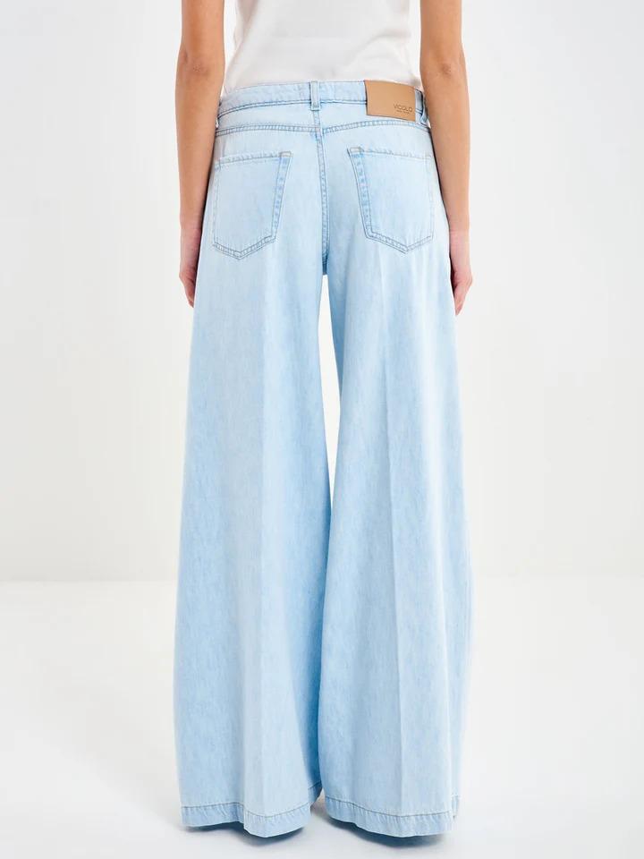 Vicolo Jeans Madison Wide Leg Chiaro DAB5023 DENIM CHIARO VICOLO 