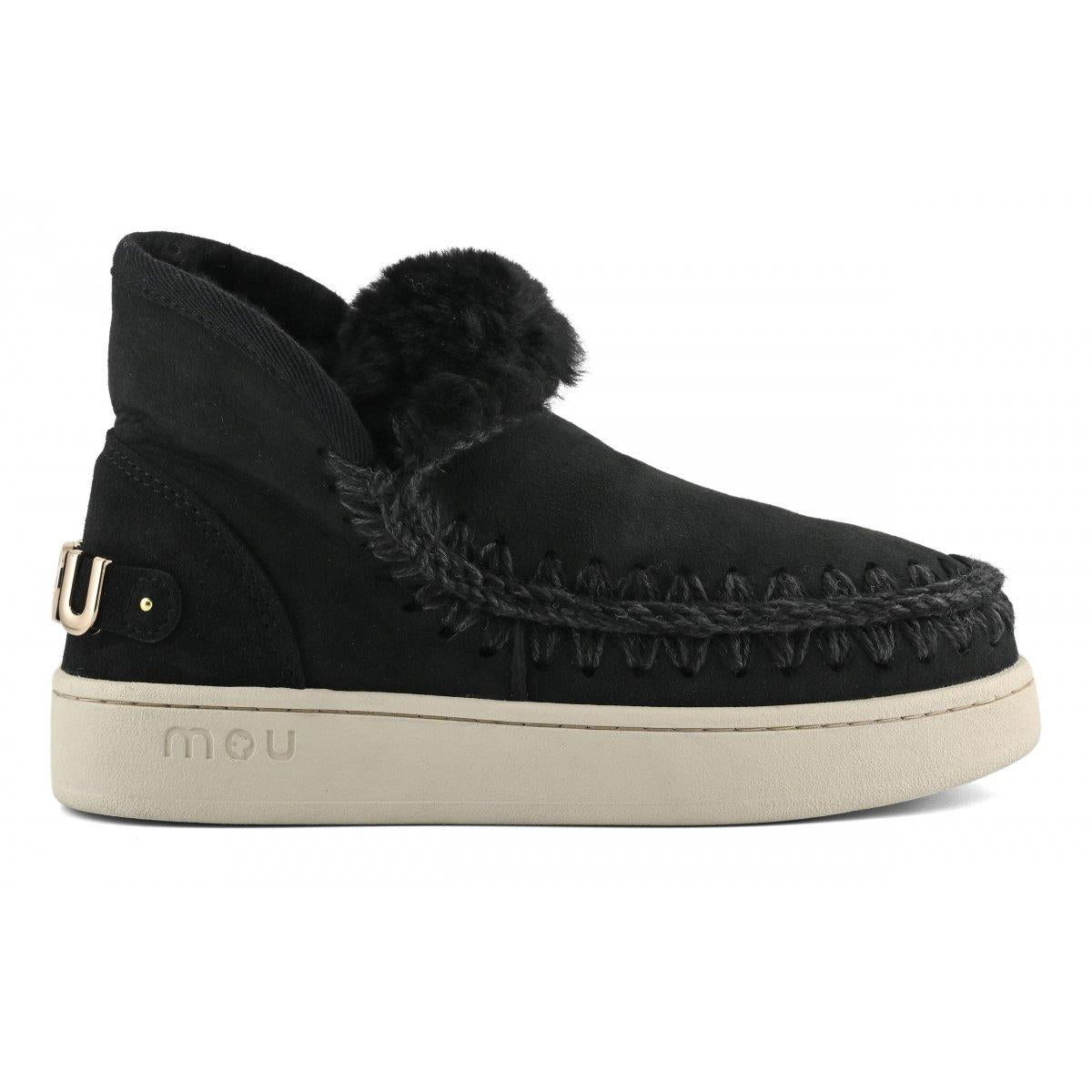 Mou new eskimo sneaker suede black F25-MUFW741001A BKB MOu 