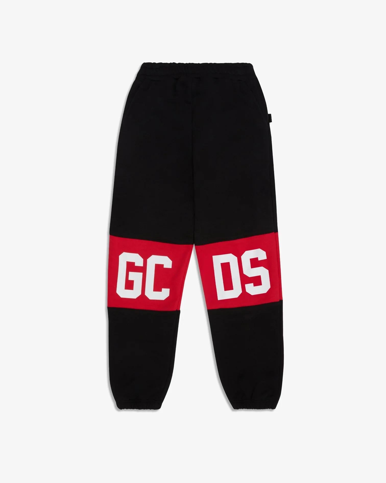 GCDS Pantaloni Tuta Band Logo Nero Z0UJQE588F004 999R GCDS 