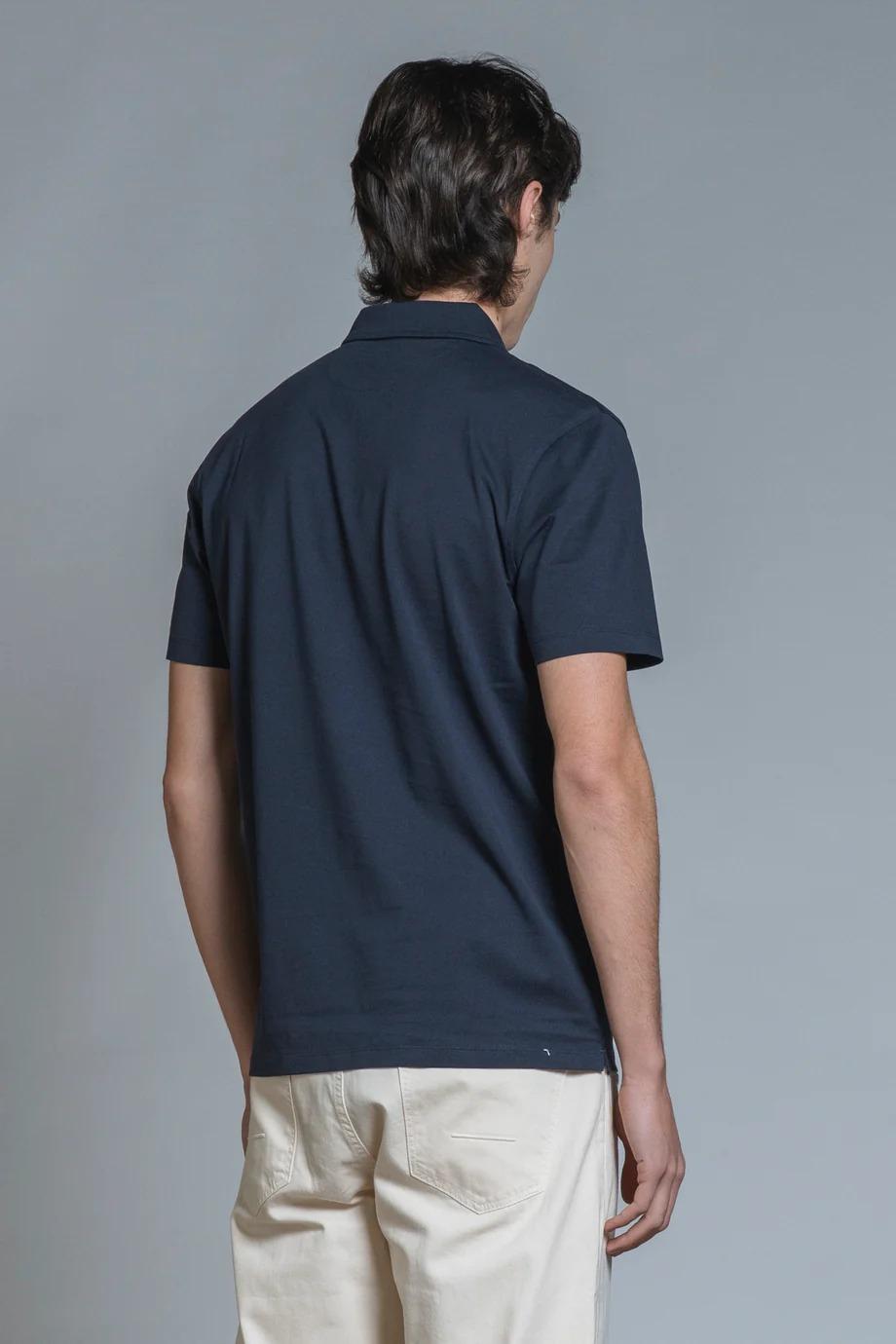 JAMIE POLO SKIPPER MERCERIZED JERSEY NAVY IM26SSOM-JAMIE-JMC C01 IMPURE 