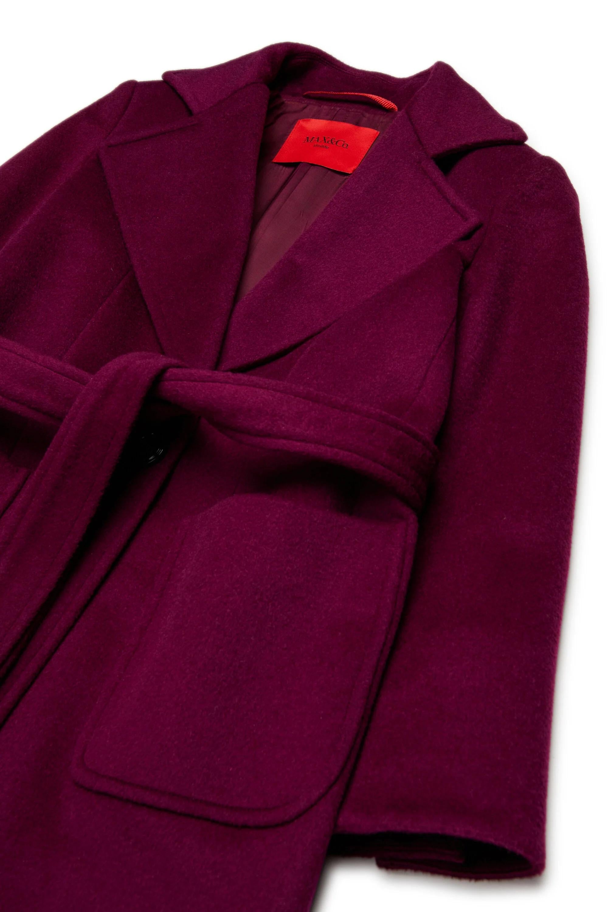 MAX&Co.<BR/>Cappotto di lana Runaway Bordeaux MX0001-MX052 MX403 MAX&CO KID 