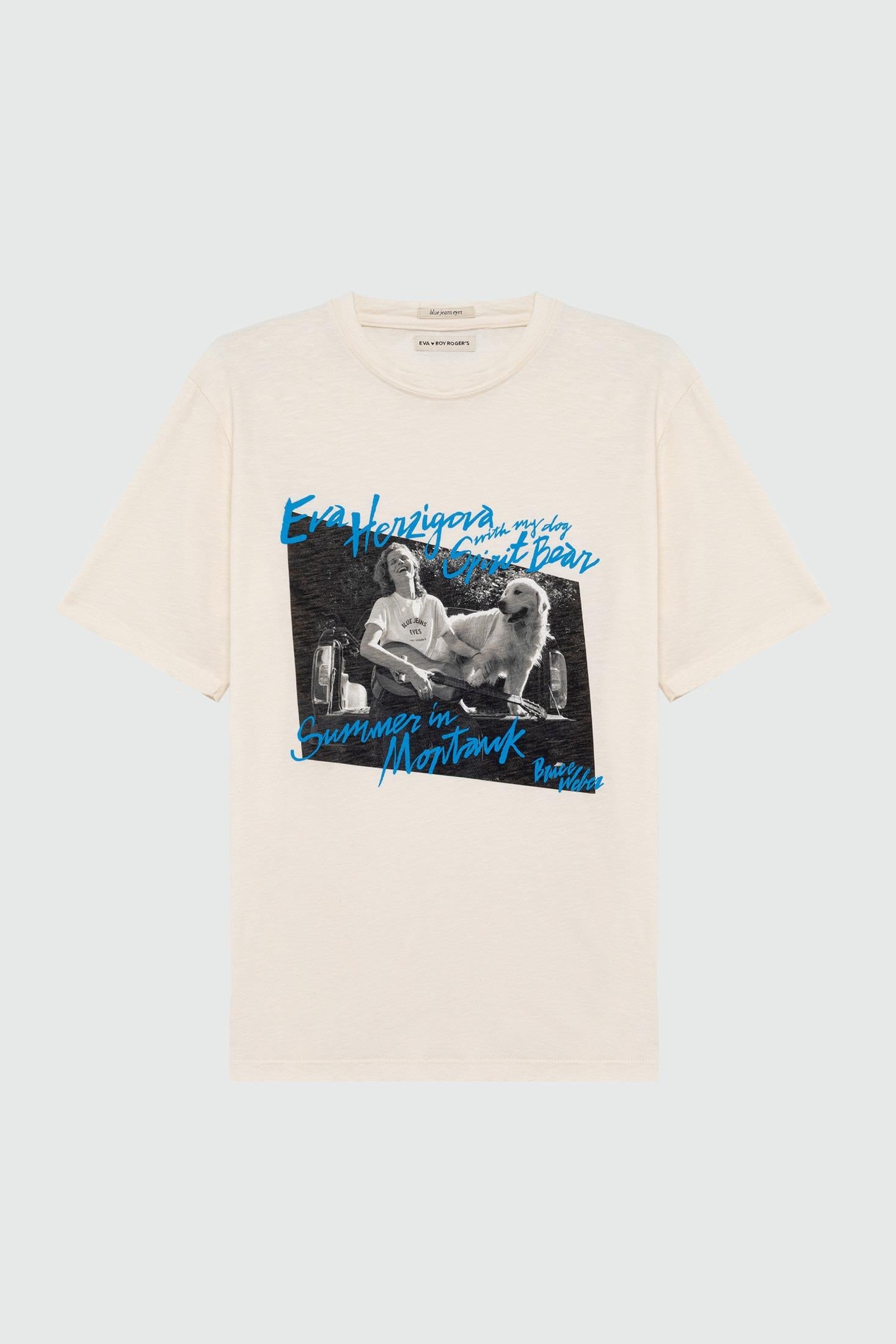 EVA X ROY ROGER'S- T-SHIRT MONTAUK IN JERSEY BIANCA RND90378CT47XXXX C0021 ROY ROGER'S 