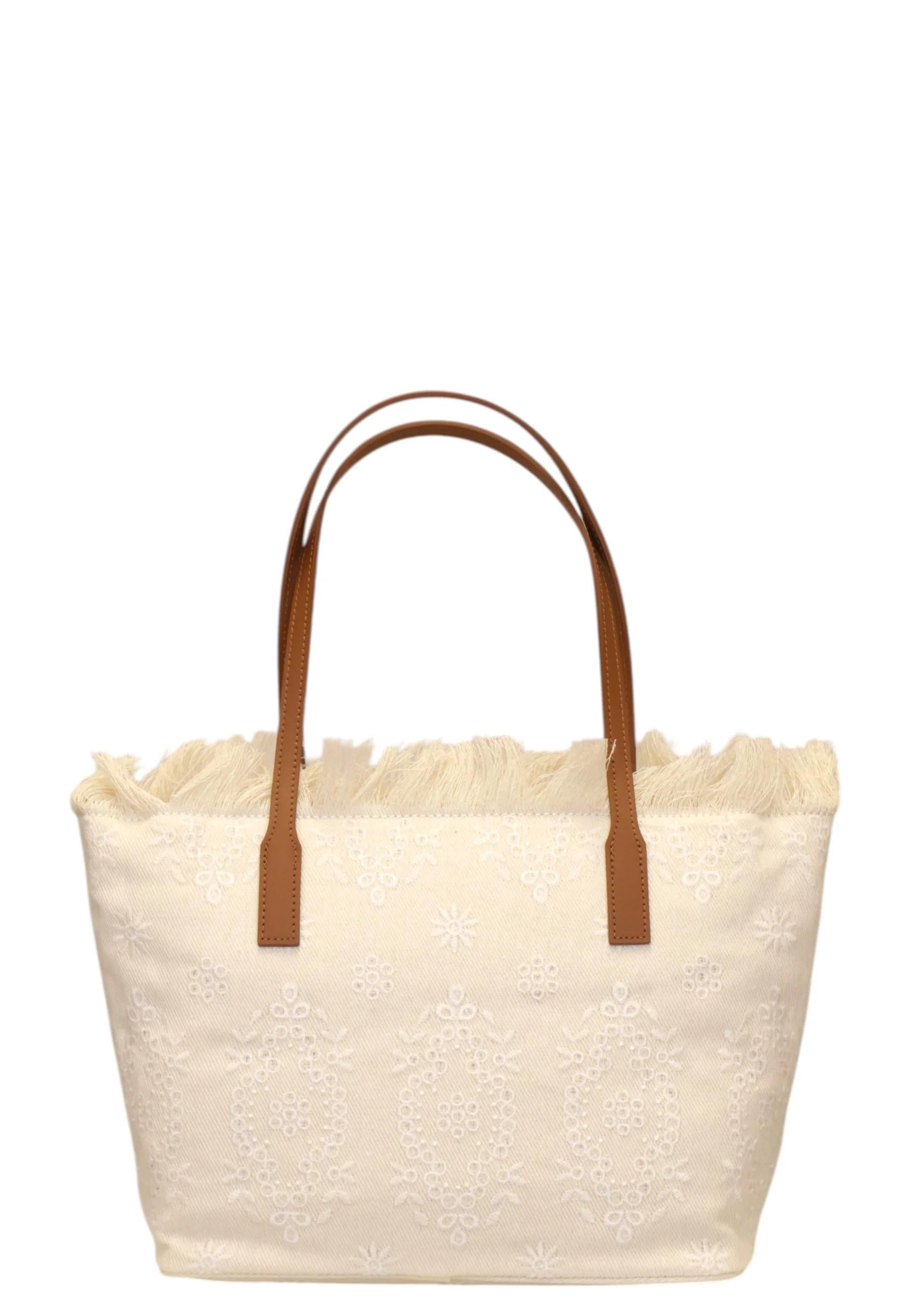 City Bag Fringe Large in Sangallo Panna CBF0001 01034L MC2 SAINT BARTH 