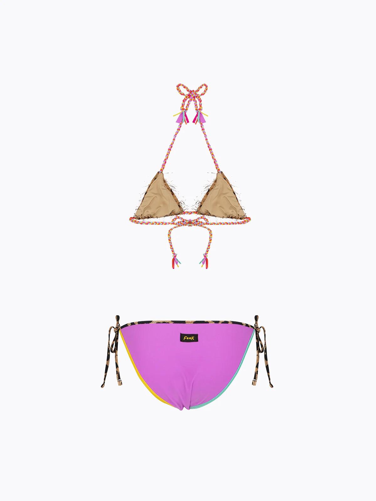 Bikini F**k triangolo-slip regolabile-FJ26-SG0100X02 FJ26-SG0100 X02 F**K 