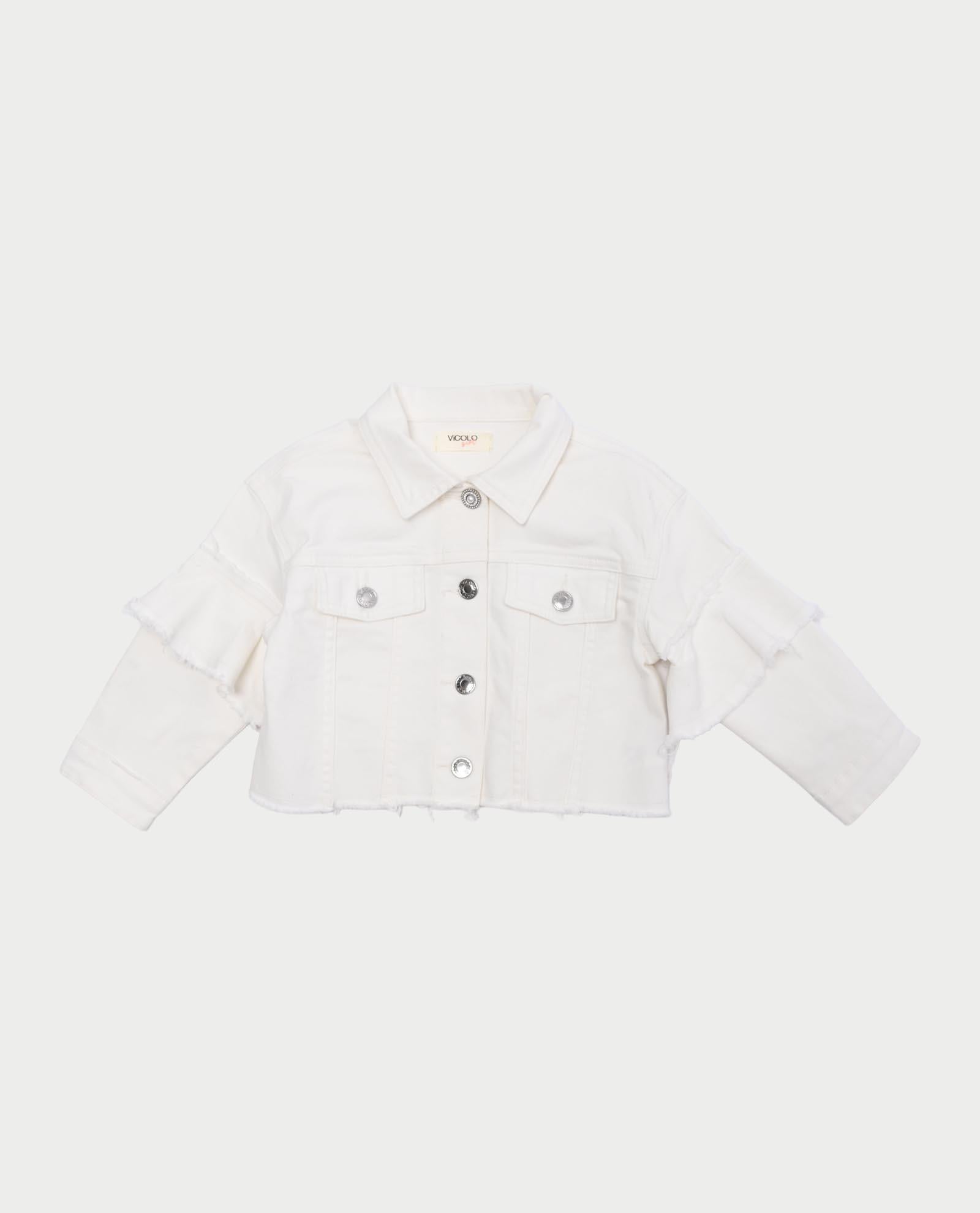 Giubbotto bambina Vicolo in denim 3145ODZY00445OFF WHITE 3145ODZY00445 OFF WHITE VICOLO 