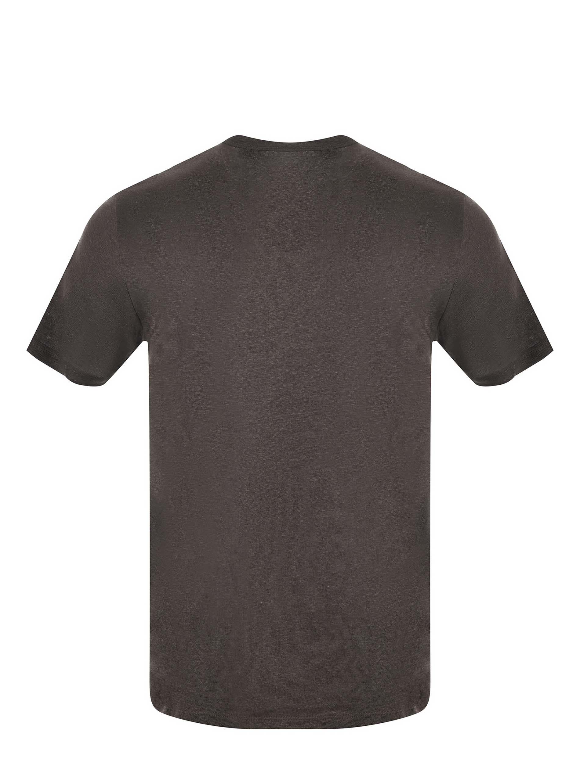 T-shirt Mc2 Saint Barth in filato di lino VERDE SCURO ECS0003 00450L MC2 SAINT BARTH 