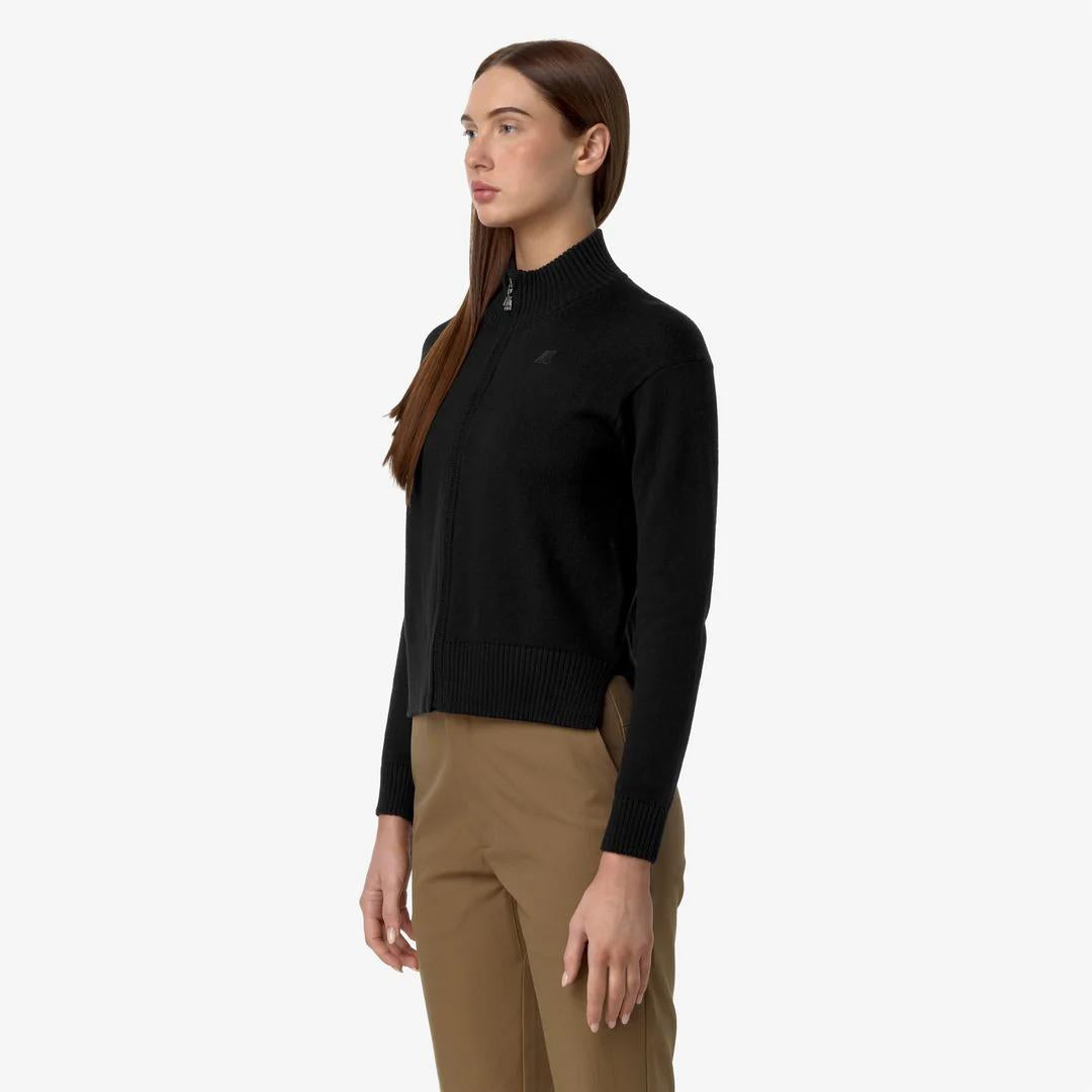 BETINNE COTTON CASHMERE<BR/>BLACK PURE MELANGE K81343W KA6 K-WAY 