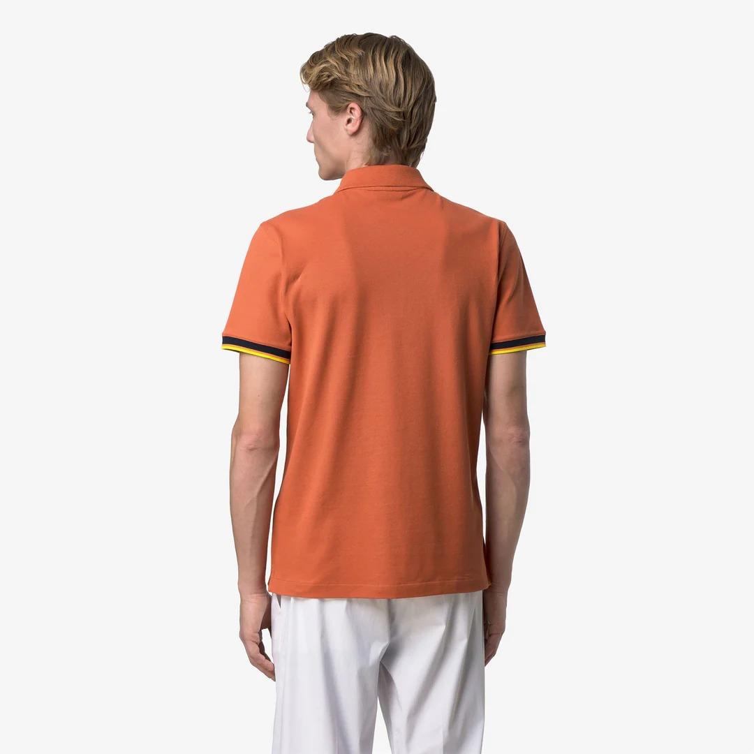 VINCENT PIQUE SLIM<BR/>ORANGE BROWNISH K1125BW 896 K-WAY 