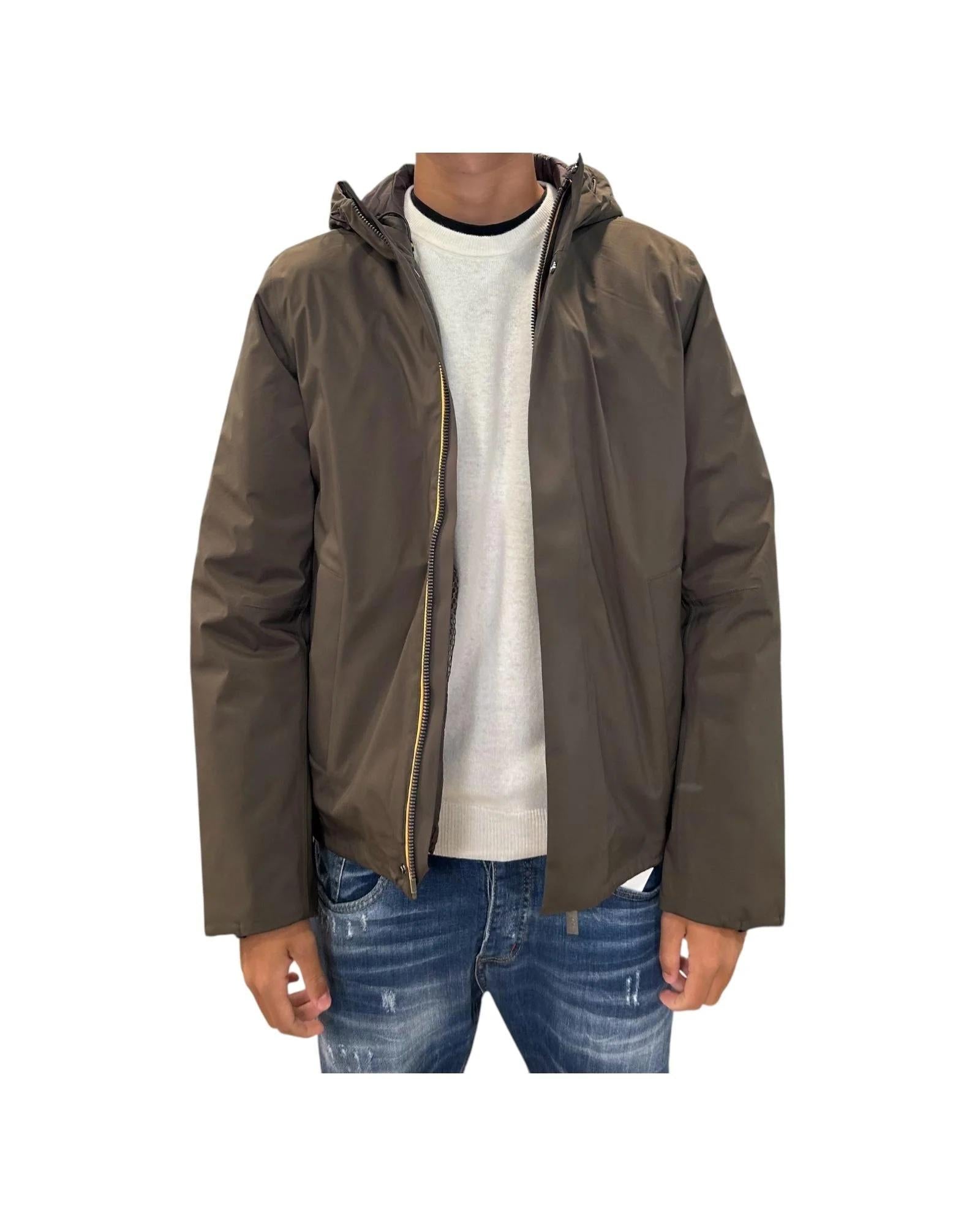 JACKEN BONDED PADDED<BR/>BLACK OLIVE COMBO<BR/><BR/> K7132BW B38 K-WAY 