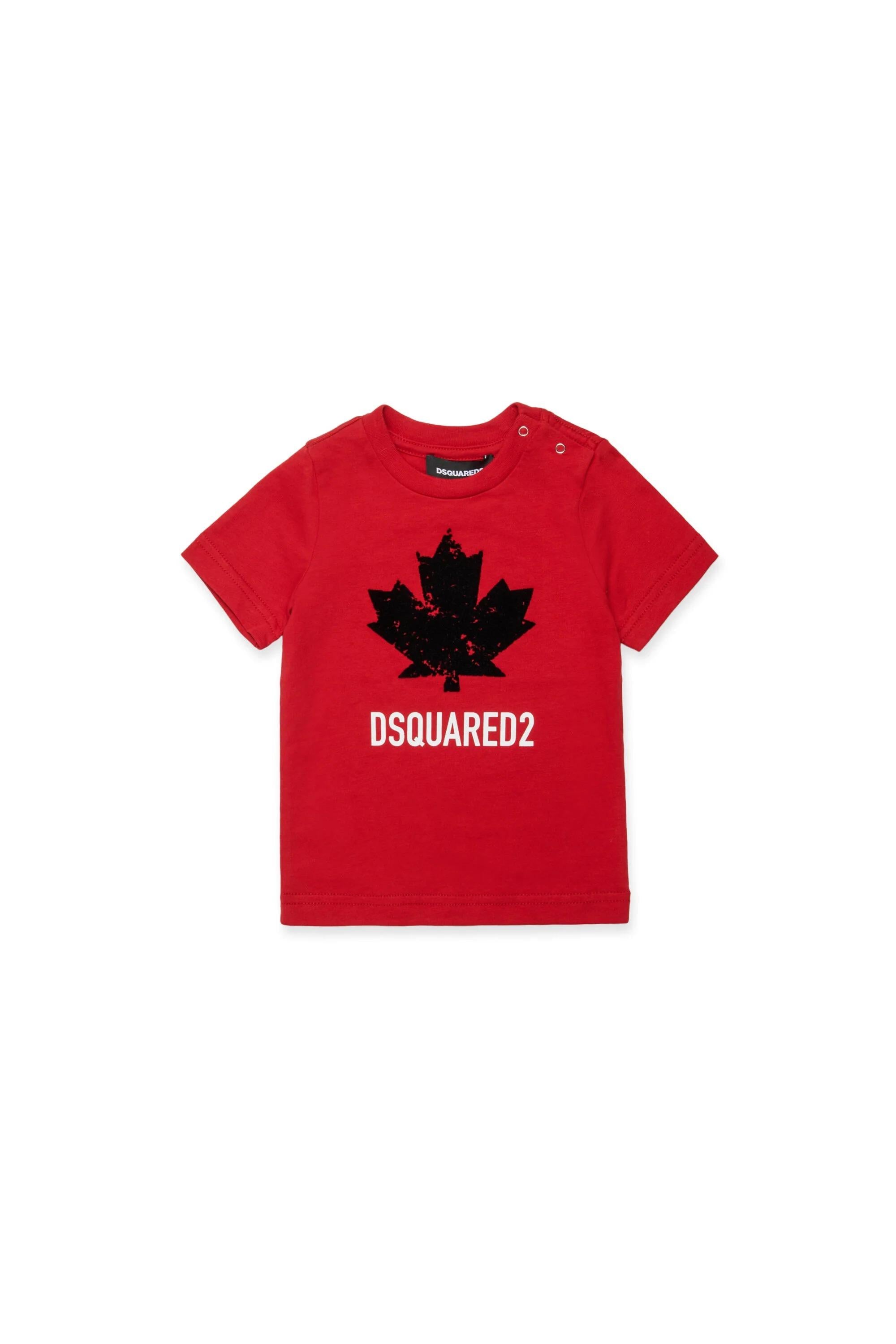 DSQUARED2<BR/>T-shirt in jersey con logo Sport ROSSA DQ2982-D00XM DQ423 DSQUARED KID 