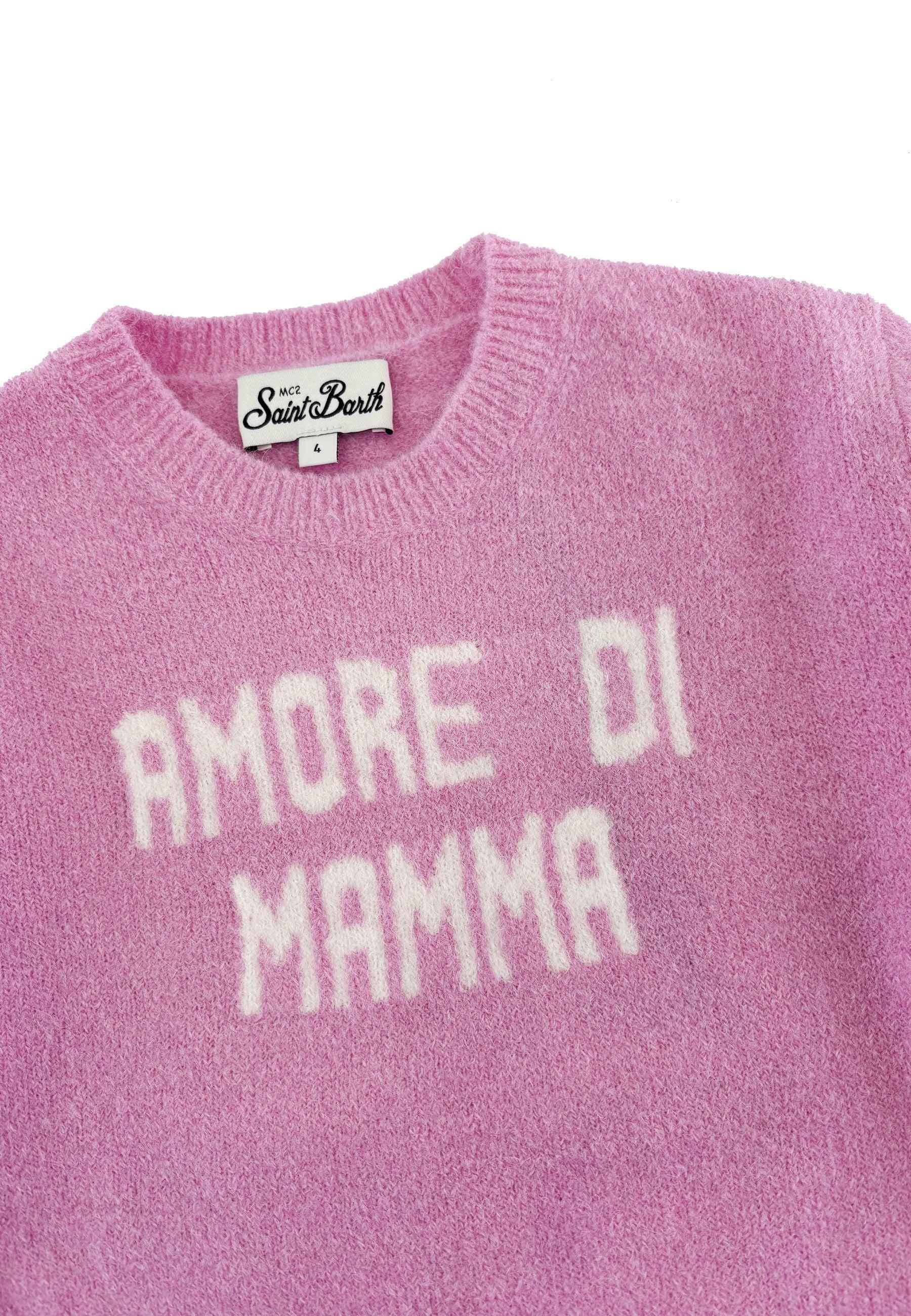 Mc2 saint barth Maglia Alpaca Girocollo Stampato Amore Mamma PRC0017 02110I MC2 SAINT BARTH 