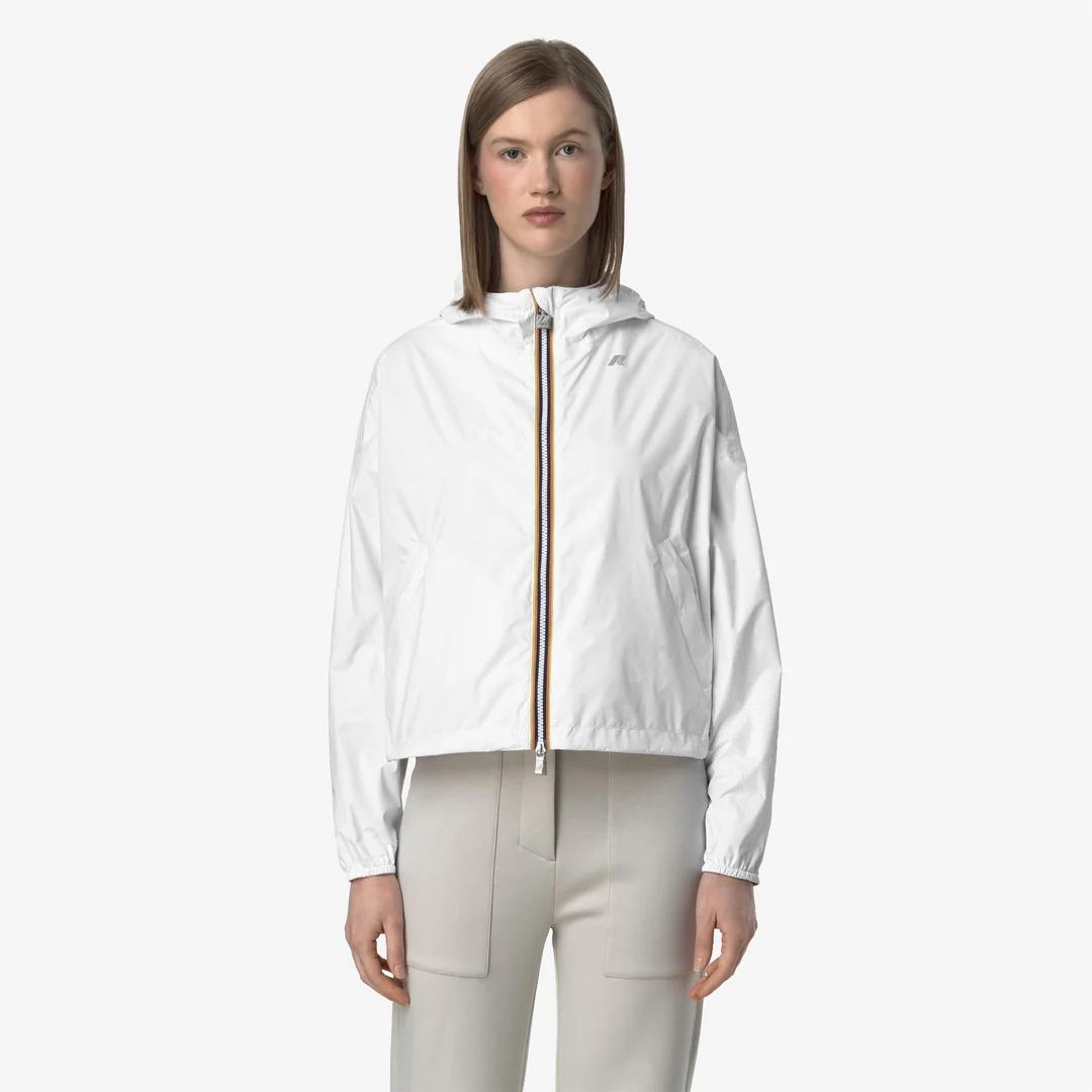 LAURETTE PLUS.2 REVERSIBLE<BR/>WHITE-BEIGE LT K81333W AOM K-WAY 