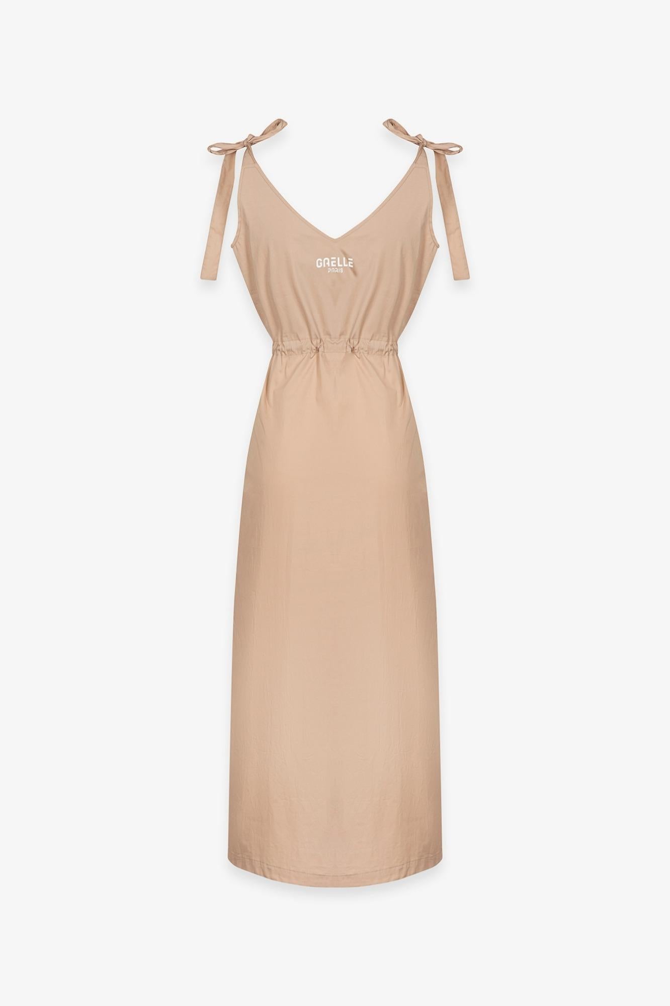 Abito Midi Con Spallina Fusciacca  Safari - Gaëlle Paris GAABW09736-TMTL0028 BE33 GAELLE 