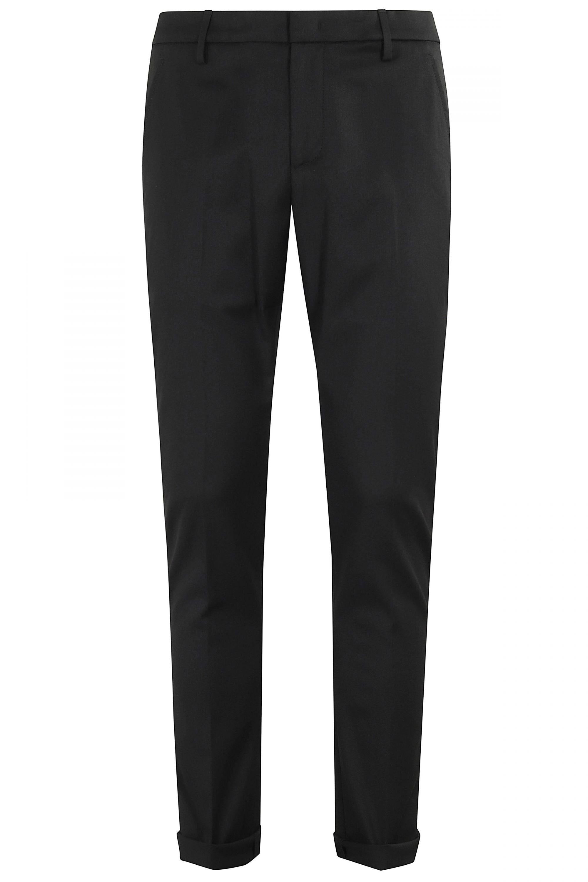 Dondup Pantalone Gaubert in misto lana nero UP235-OS0120U-002O 999 DONDUP 