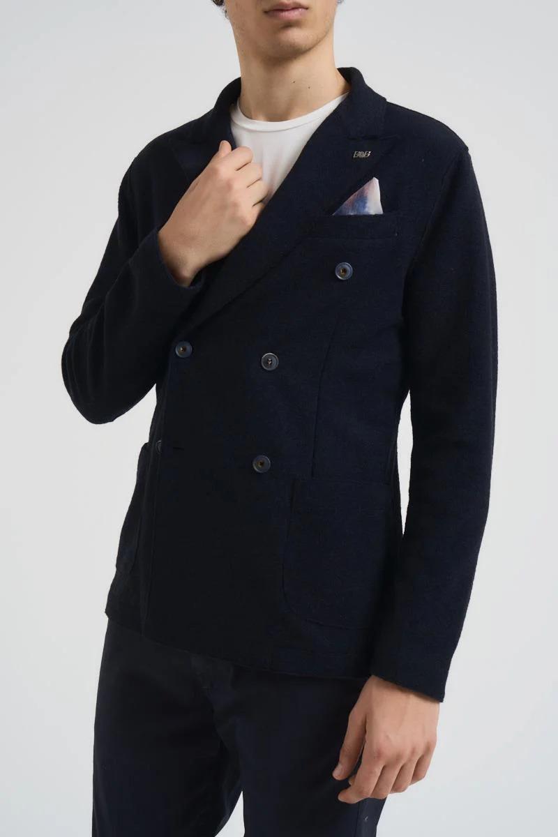 Bob giacca doppio petto BLU BING159 NOTTE BOB 