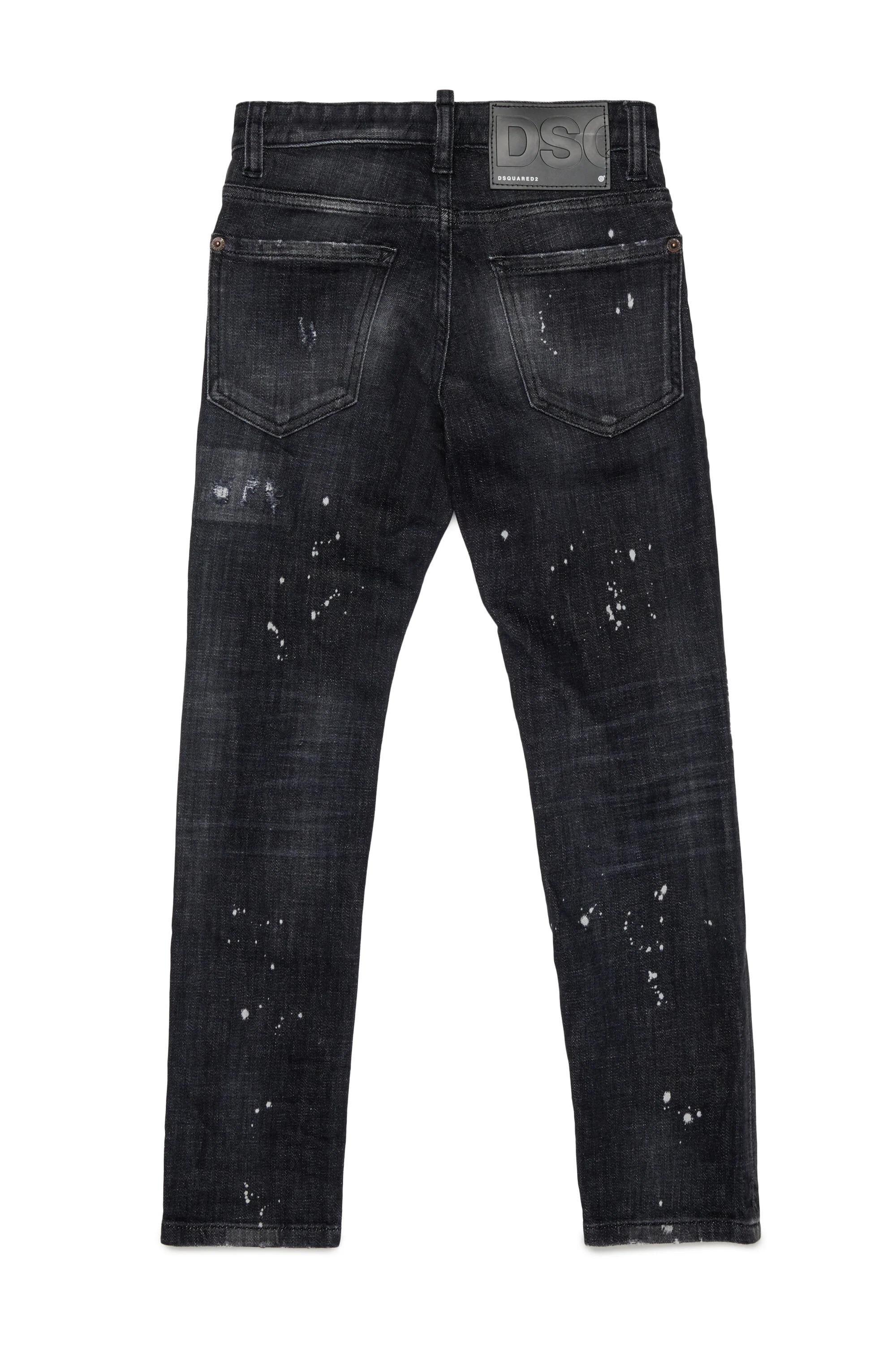 DSQUARED2<BR/>Slim fit black-wash jeans - Cool Guy Denim Black DQ0236-D0AFY DQ02 DSQUARED KID 