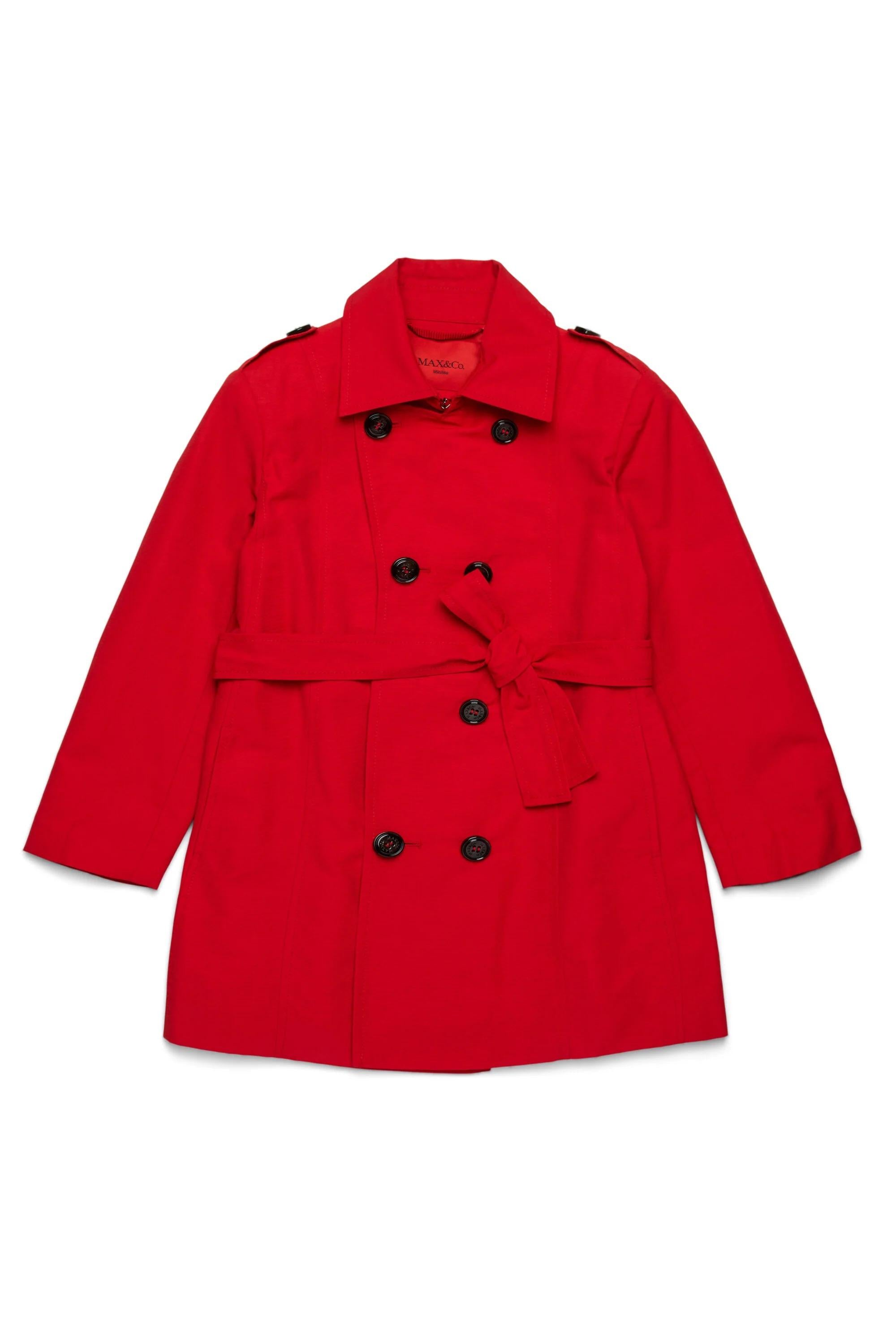 MAX&Co.<BR/>Trench in cotone tecnico rosso MX0011-MX003 MX400 MAX&CO KID 