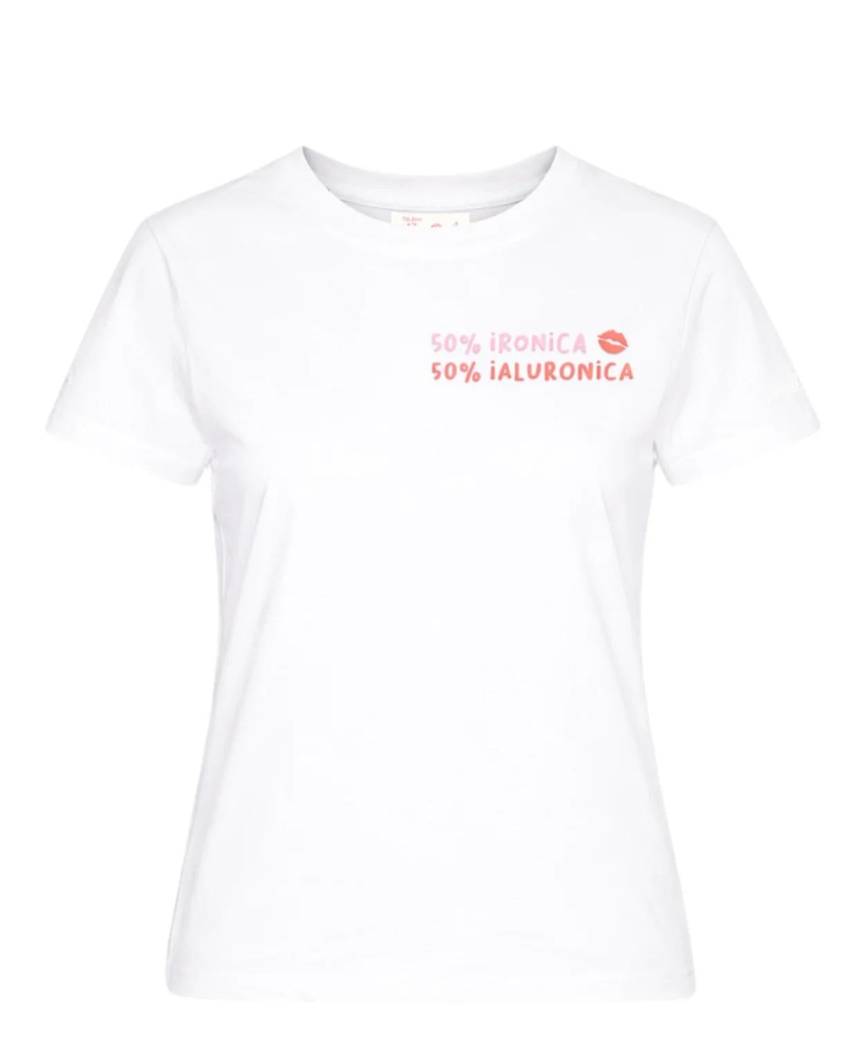 MC2 SAINT BARTH T-shirt Emilie MC2 Saint Barth con Ricamo Ironica Ianurolica EMI0001 09761L MC2 SAINT BARTH 