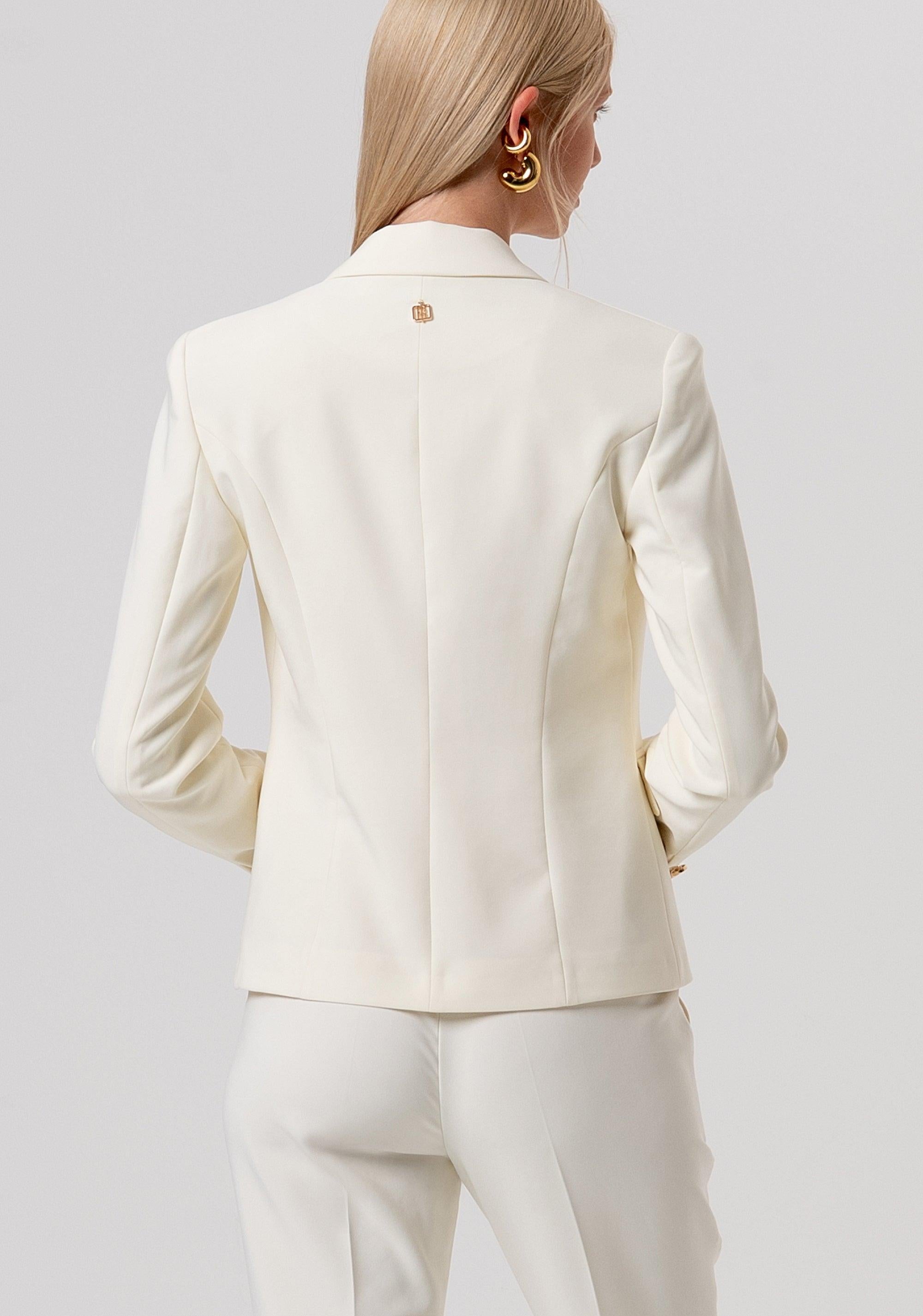 Blazer regular monopetto bianco FR26SJ1001W42901 278 FRACOMINA 