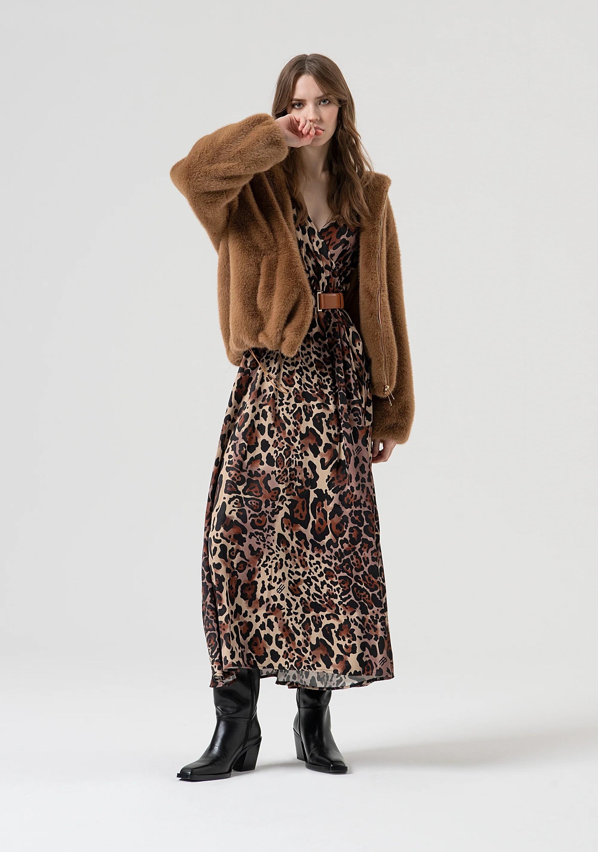 Fracomina Giacca bomber regular camel FR25WC4004O44501 093 FRACOMINA 