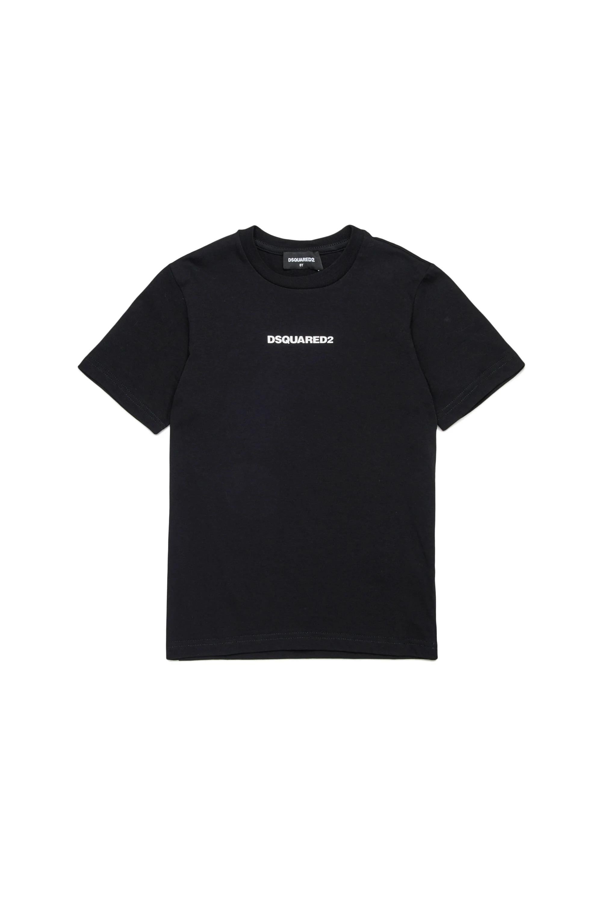 DSQUARED2<BR/>T-shirt con logo effetto gommato NERA DQ2823-D004G DQ900 DSQUARED KID 