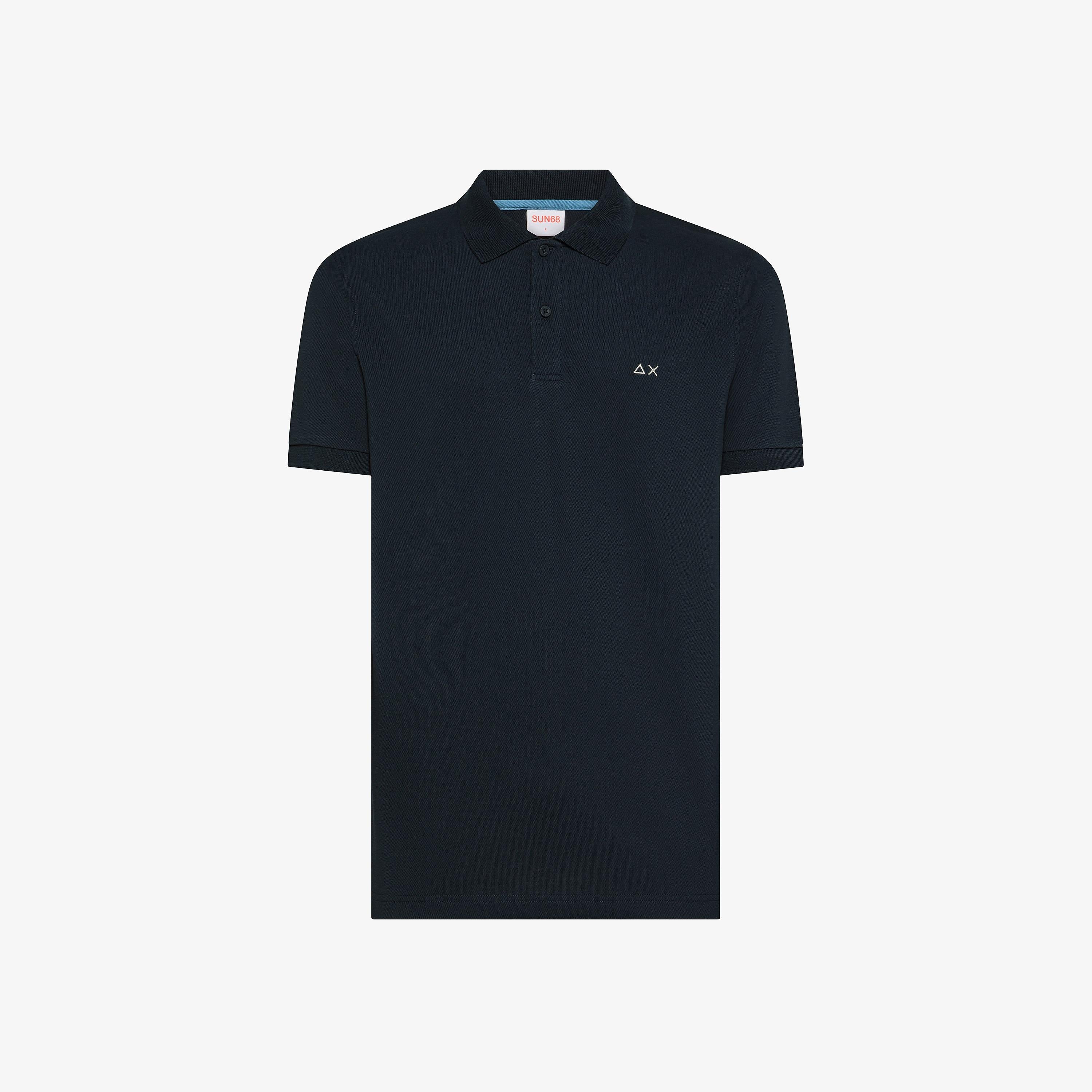 SUN68 Polo basic Navy Blue A36109 07 SUN 68 