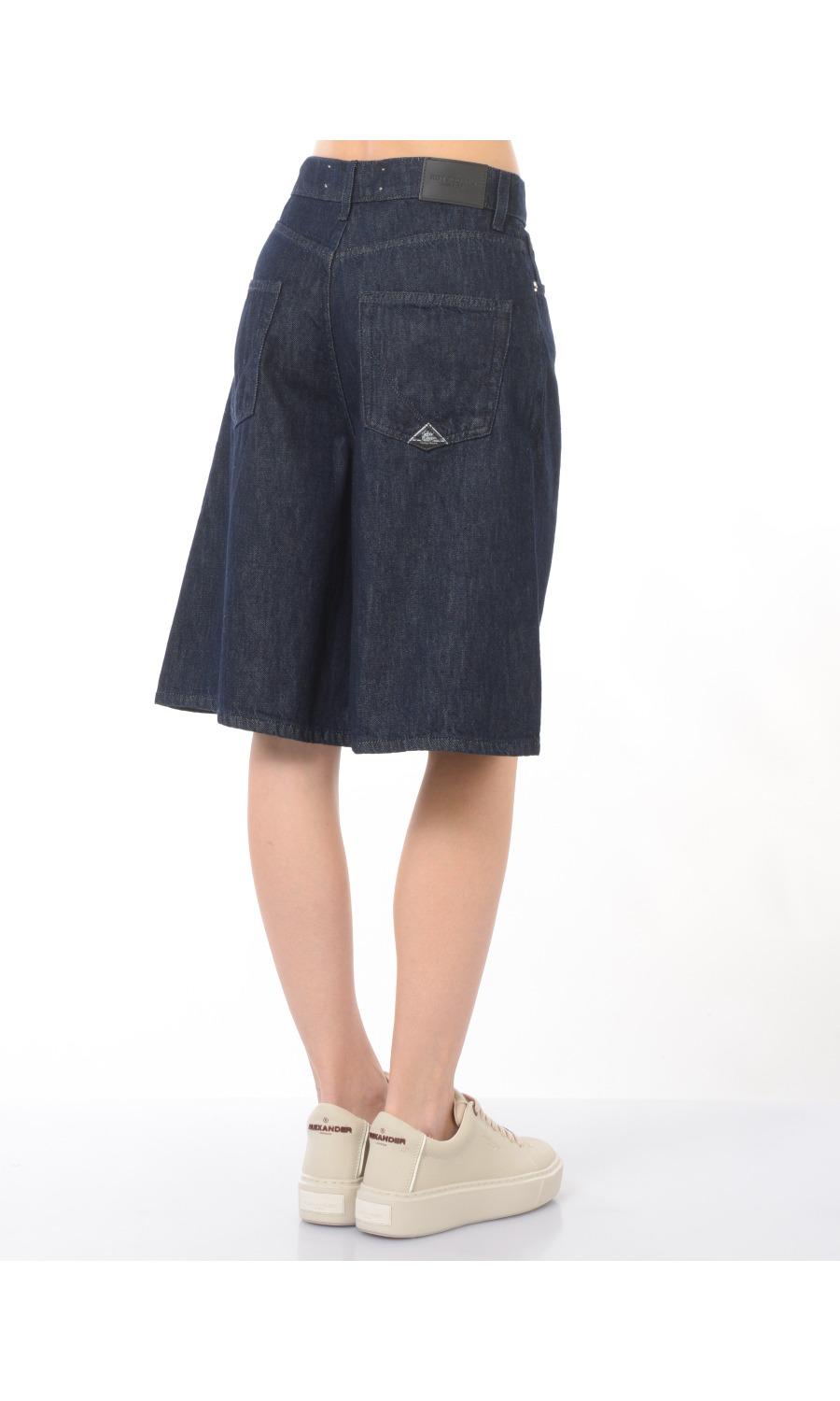 Bermuda da donna Roy Roger's ampio in denim RND90282D6850021_C0999 RND90282D6850021 C0999 ROY ROGER'S 