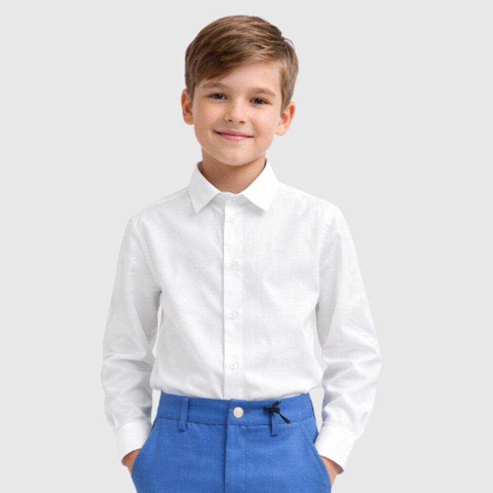 Camicia Daniele Alessandrini Kids colore Bianco 1235C00516 WHITE DANIELE ALESSANDRINI 