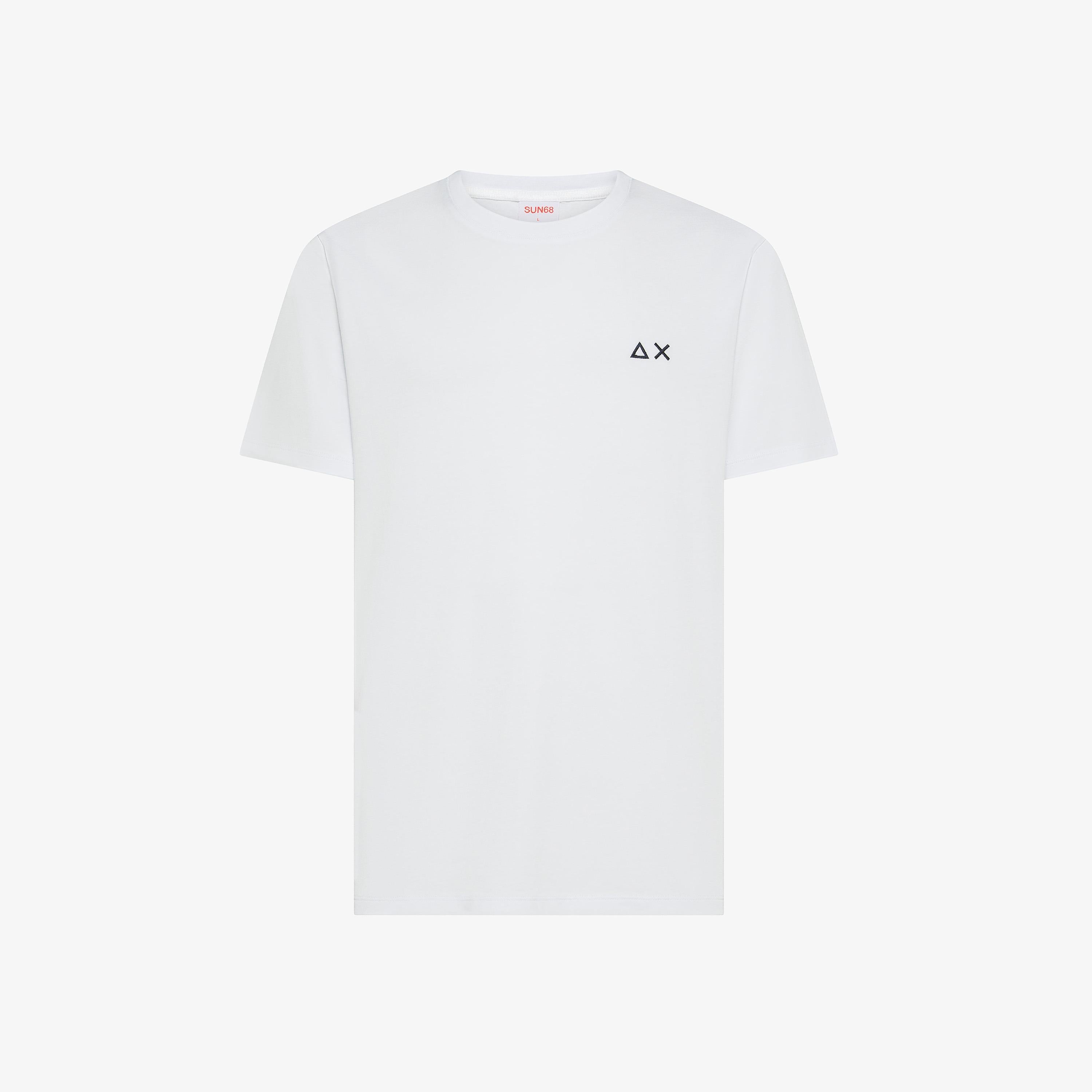 SUN68 T-shirt big logo Bianca T36104 01 SUN 68 