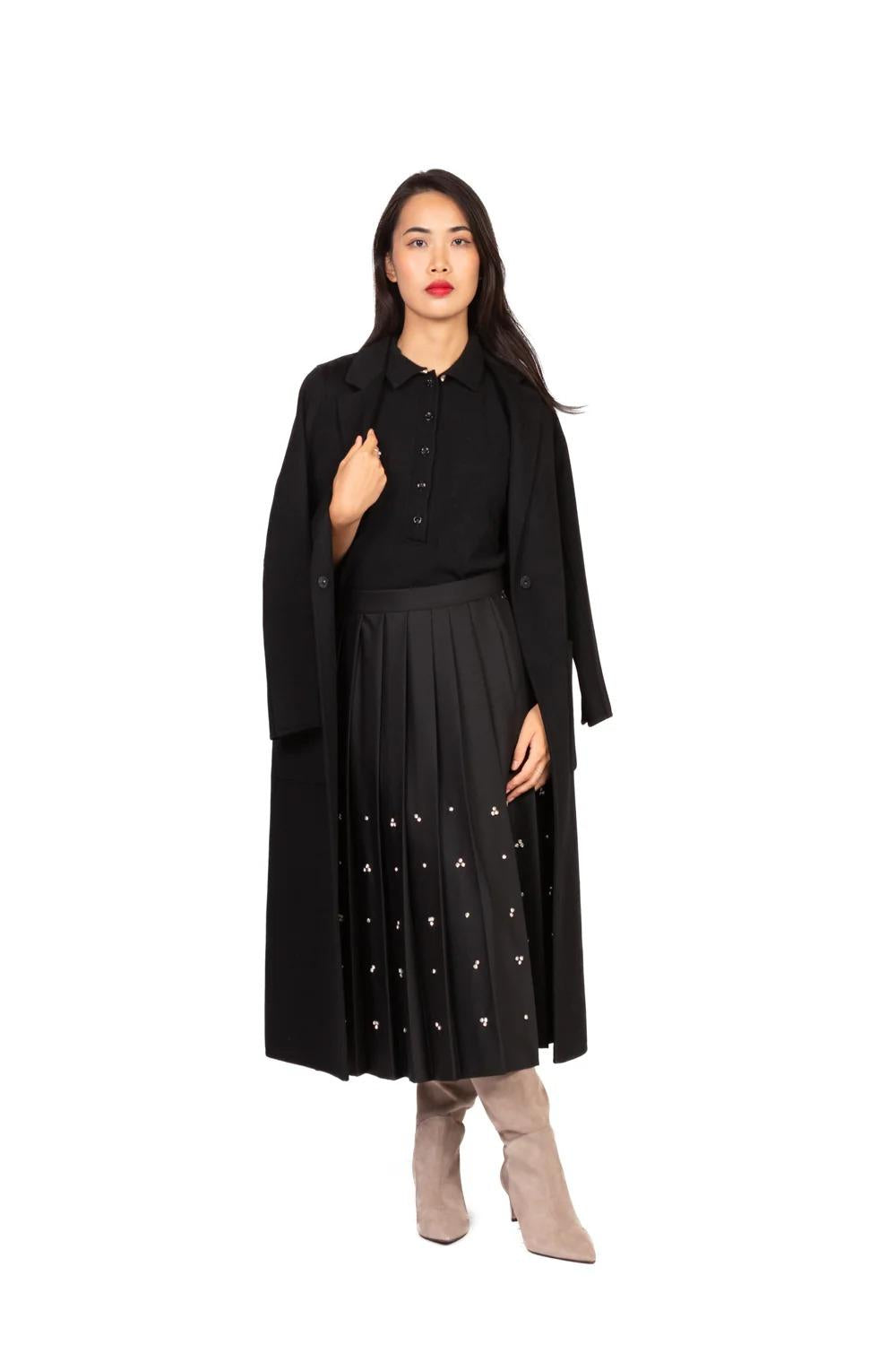 Vicolo - Cappotto hand made lungo Art. TF0002 Nero TF0002 NERO VICOLO 