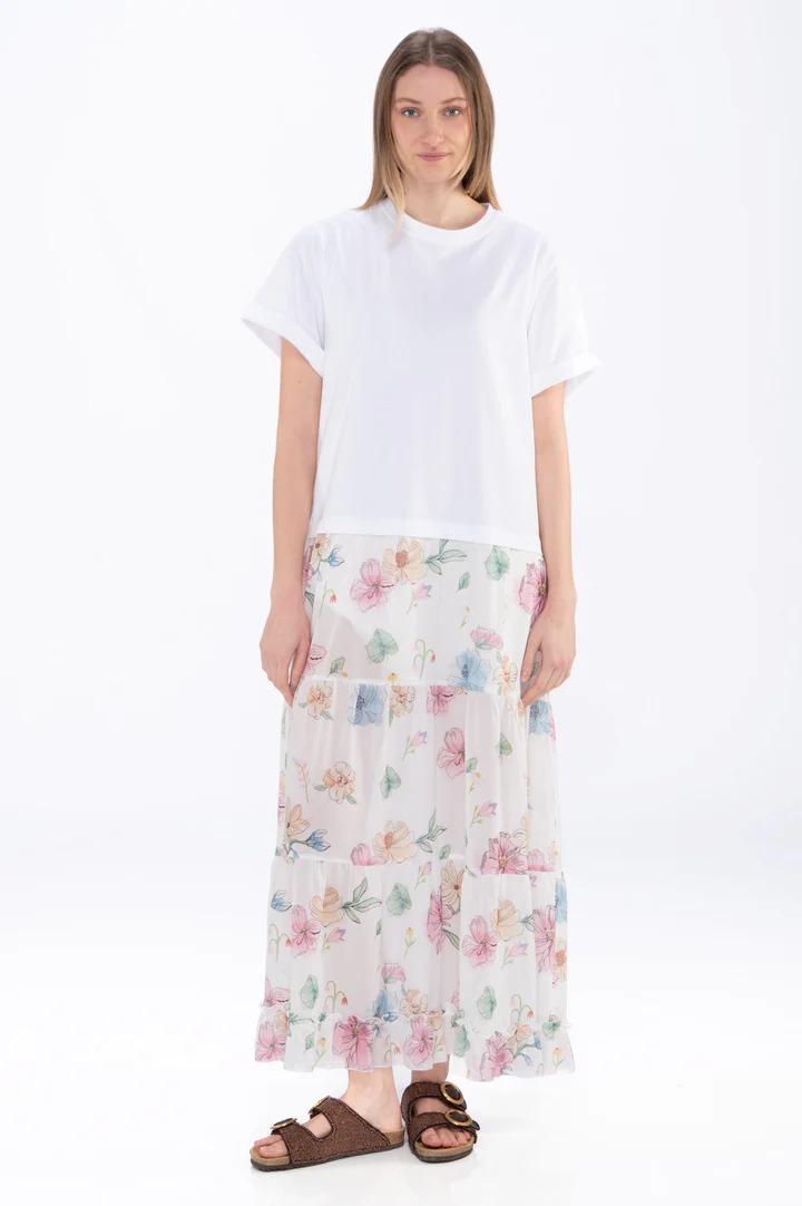 Abito white t-shirt long dress Since're Paris BS1 0017 SINCE'RE PARIS 