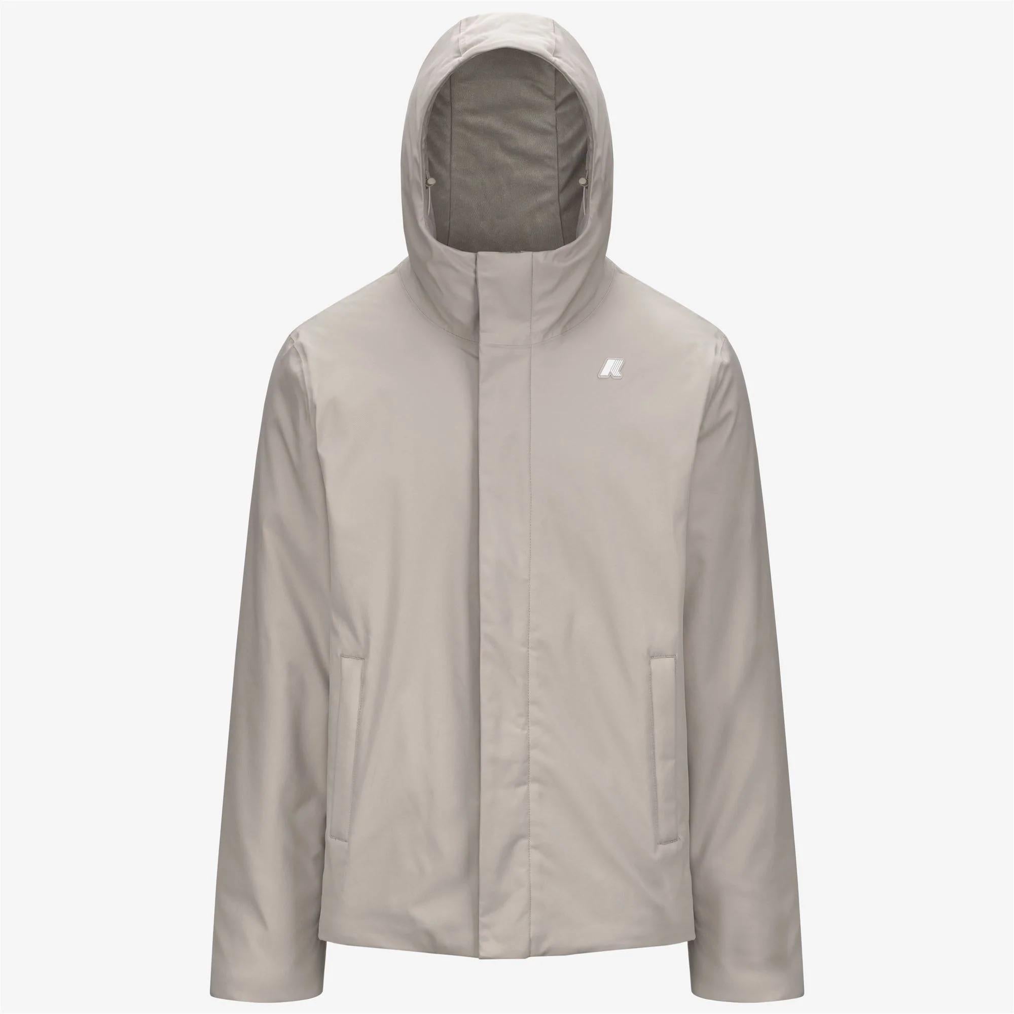 K-WAY JACKO TWILL MARMOTTA<BR/>BEIGE CASHMERE-GREY GOAT K8133DW B2X K-WAY 