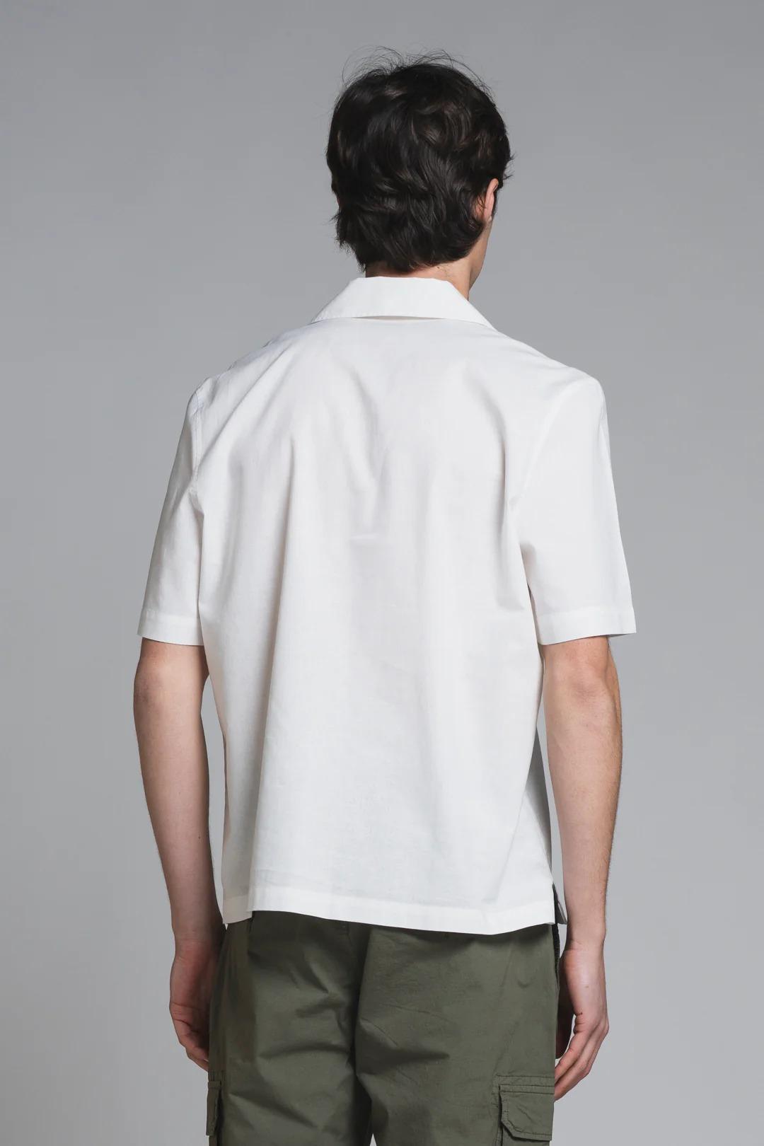 JAMIE POLO SKIPPER IN MIXED LINEN WHITE IM26SSOM-JAMIE-MLN C24 IMPURE 