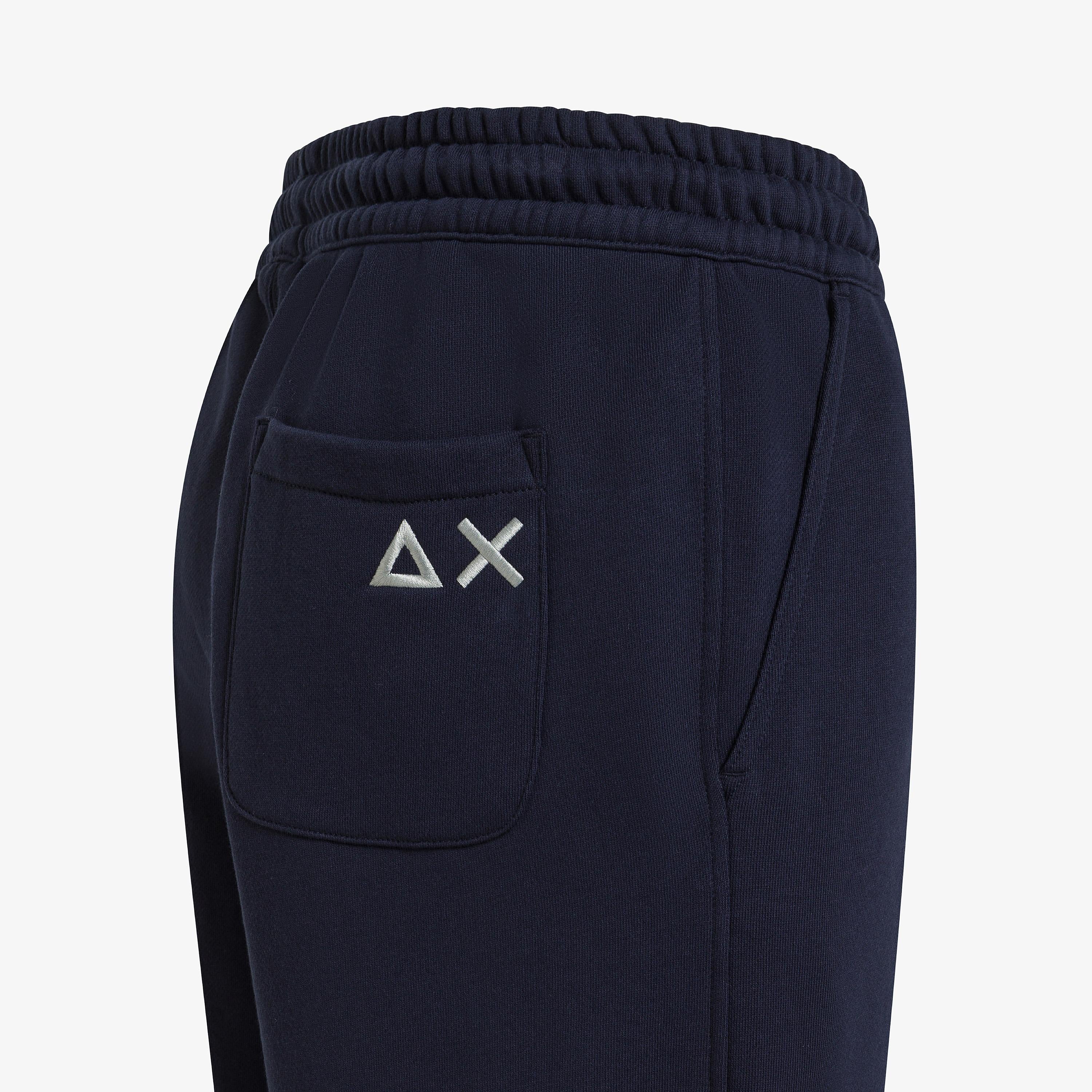 Pantaloni straight in felpa navy blue F45142 07 SUN 68 