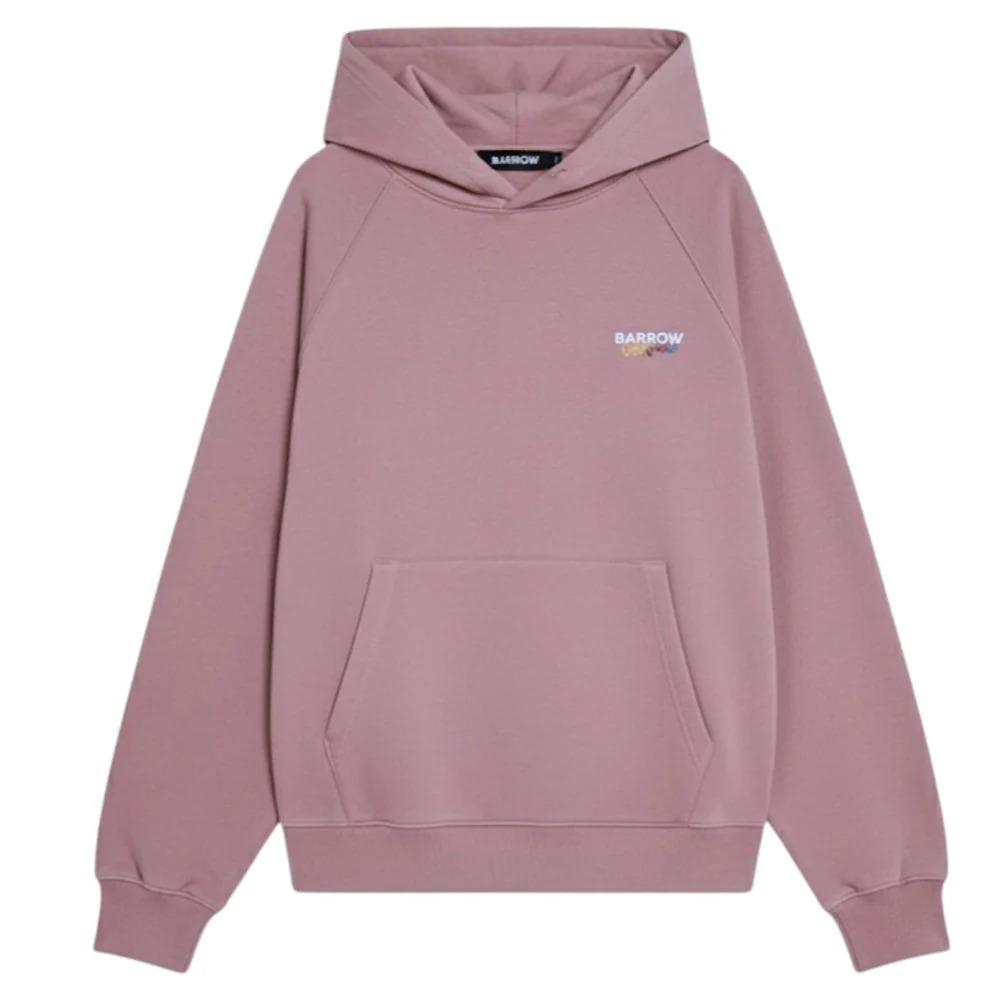 Barrow Felpa Rosa Antico Con Cappuccio E Stampa S6BWUAHS075-963 S6BWUAHS075 963 BARROW 