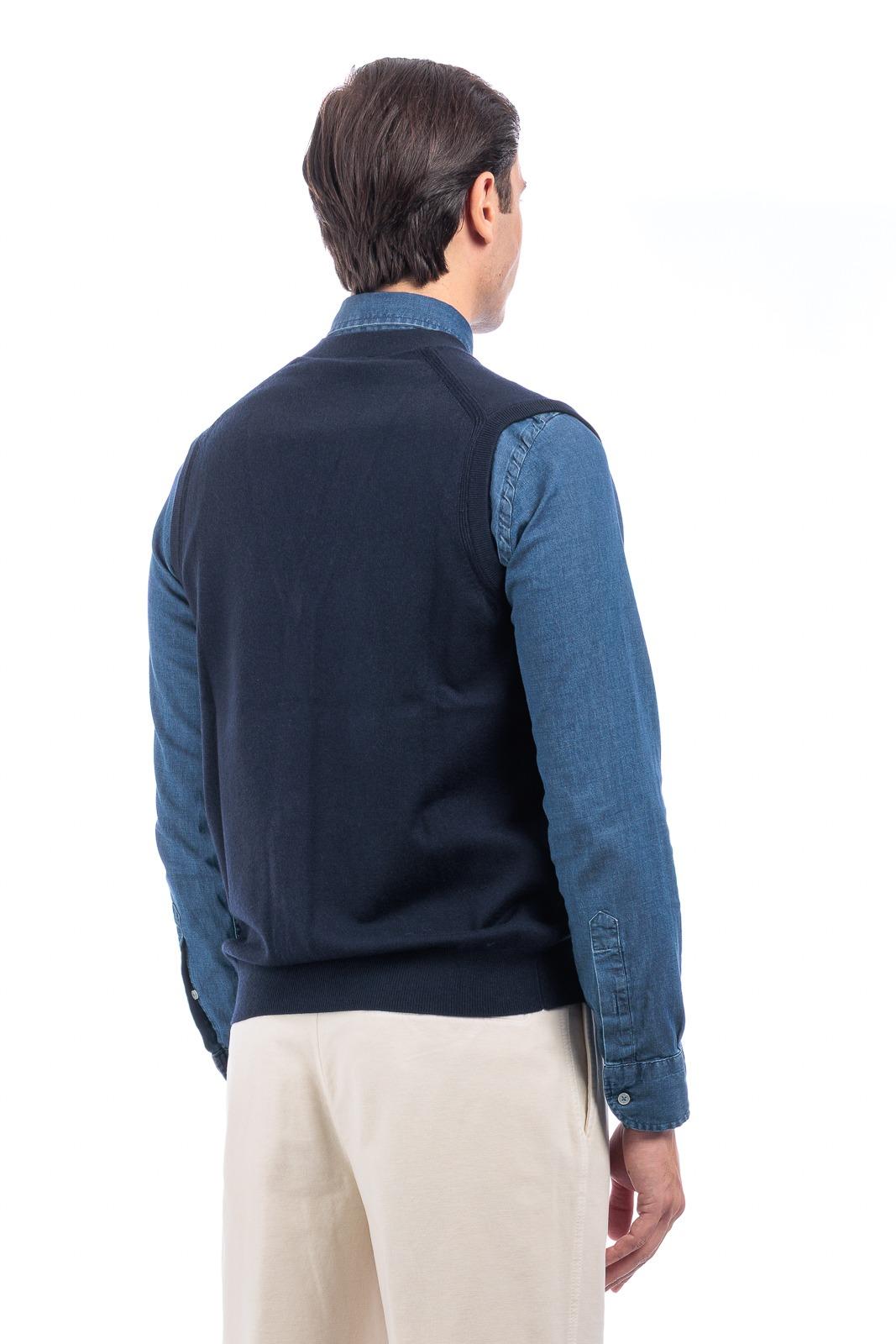 Diktat Gilet viscosa cashmer f.12 BLU NOTTE DK97005 BLU NOTTE DIKTAT 