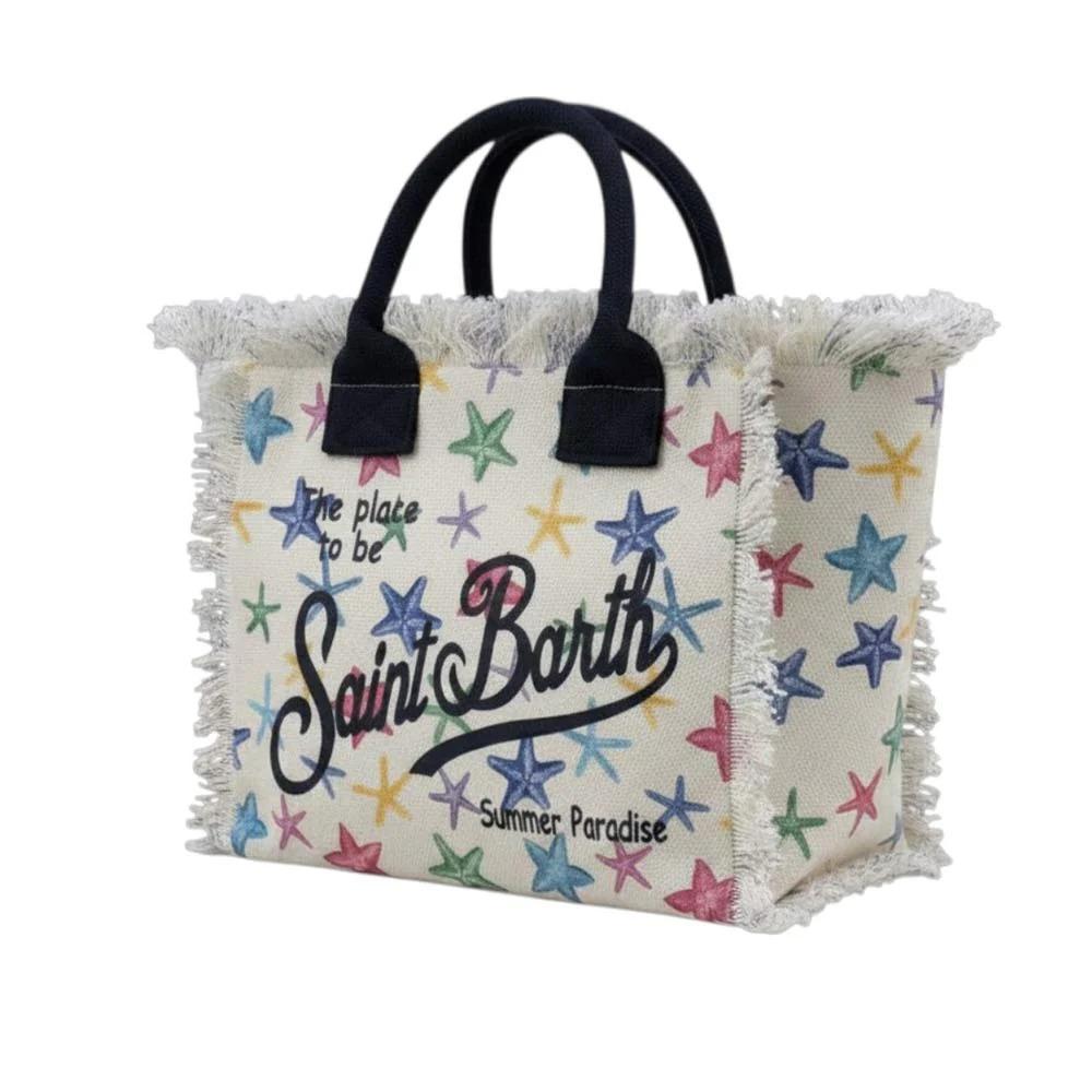 Mc2 Saint Barth Borsa Colette In Canvas Con Stelle Marine Multicolor COL0001/00578L COL0001 00578L MC2 SAINT BARTH 