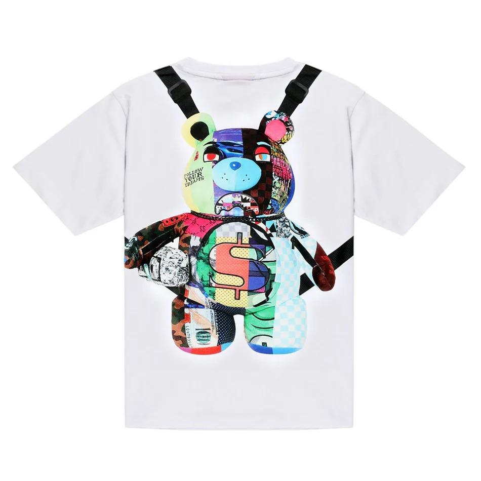 SPRAYGROUND T-shirt Bianca A Maniche Corte Con Stampa SPY1401WHT SPY1401 WHITE SPRAYGROUND 