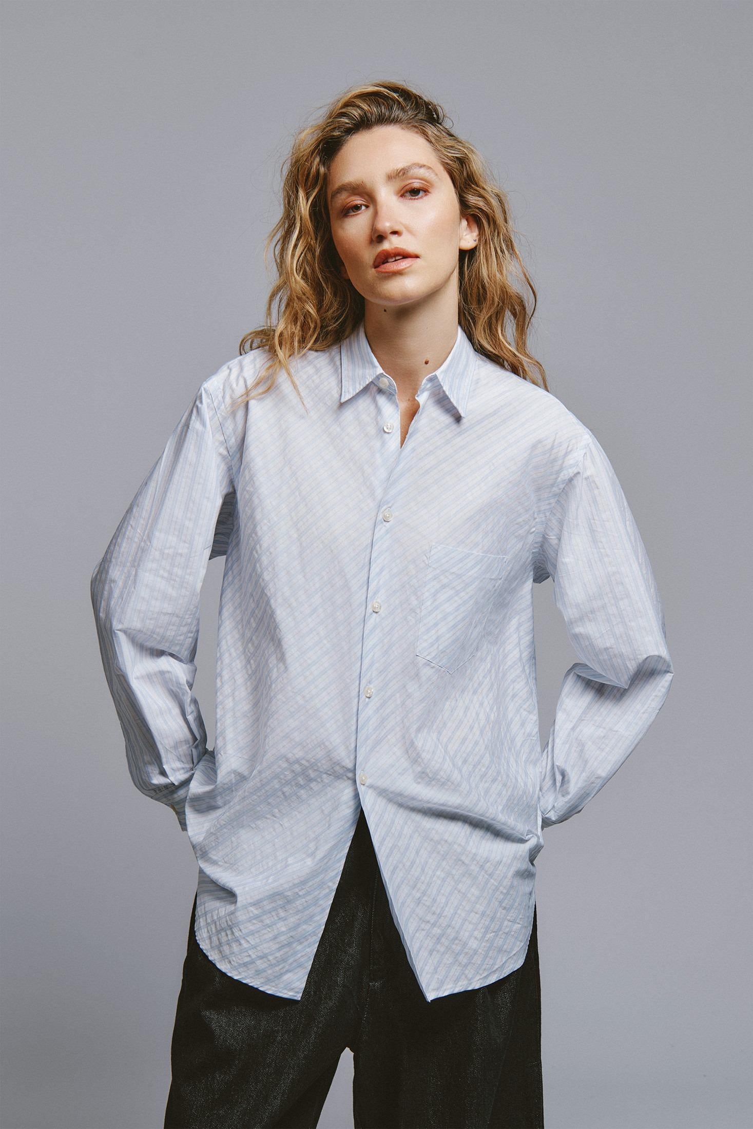 EVA X ROY ROGER'S -CAMICIA GARÇON A RIGHE RND90352T8180124 C0121 ROY ROGER'S 