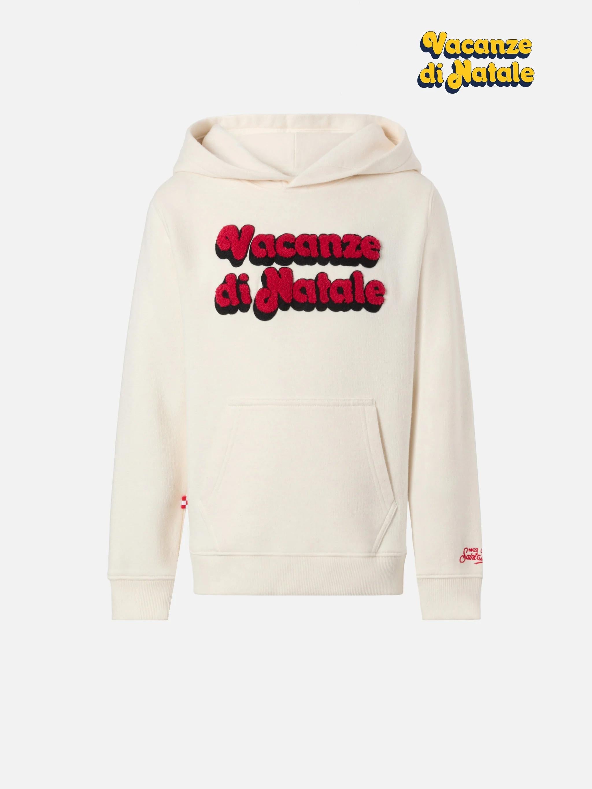 Felpa con cappuccio Oliver con stampa Vacanze di Natale | VACANZE DI NATALE SPECIAL EDITION OLI0001 02232I MC2 SAINT BARTH 
