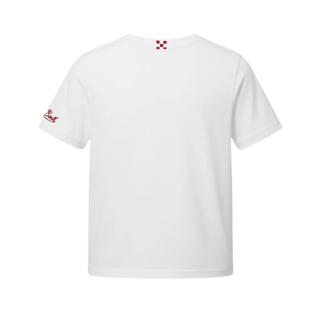 Mc2 Saint Barth T-shirt Bianca Portofino Jr Con Mickey POT0002/02729L Per Bambino POT0002 02729L MC2 SAINT BARTH 