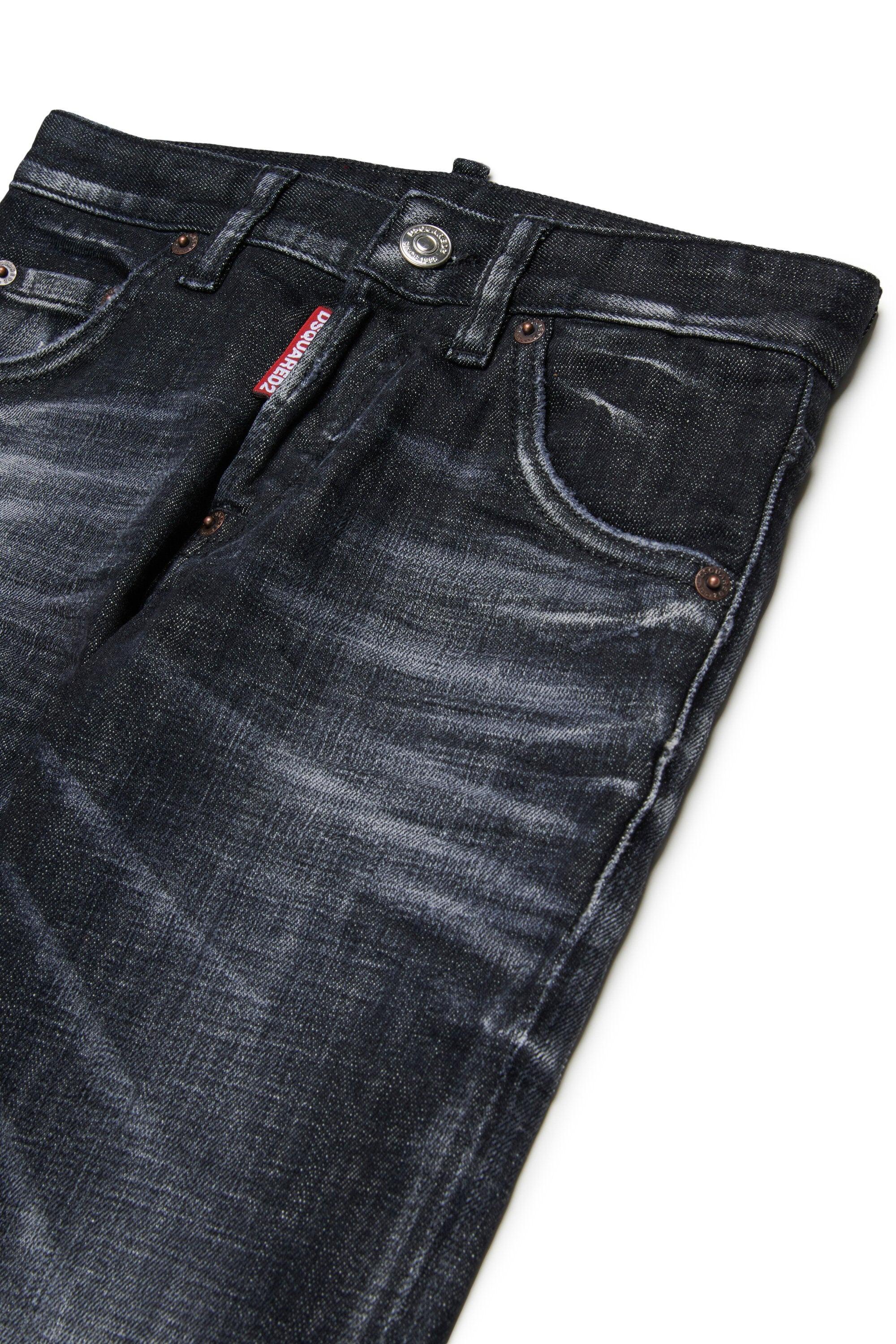 Jeans aderenti neri sfumati con rotture - Cool Guy nero DQ0236-D0AEQ DQ02 DSQUARED KID 