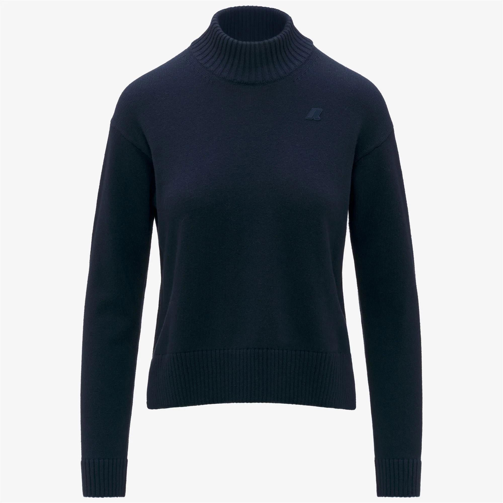 AGATA COTTON CASHMERE<BR/>BLUE DRESS K81341W B29 K-WAY 