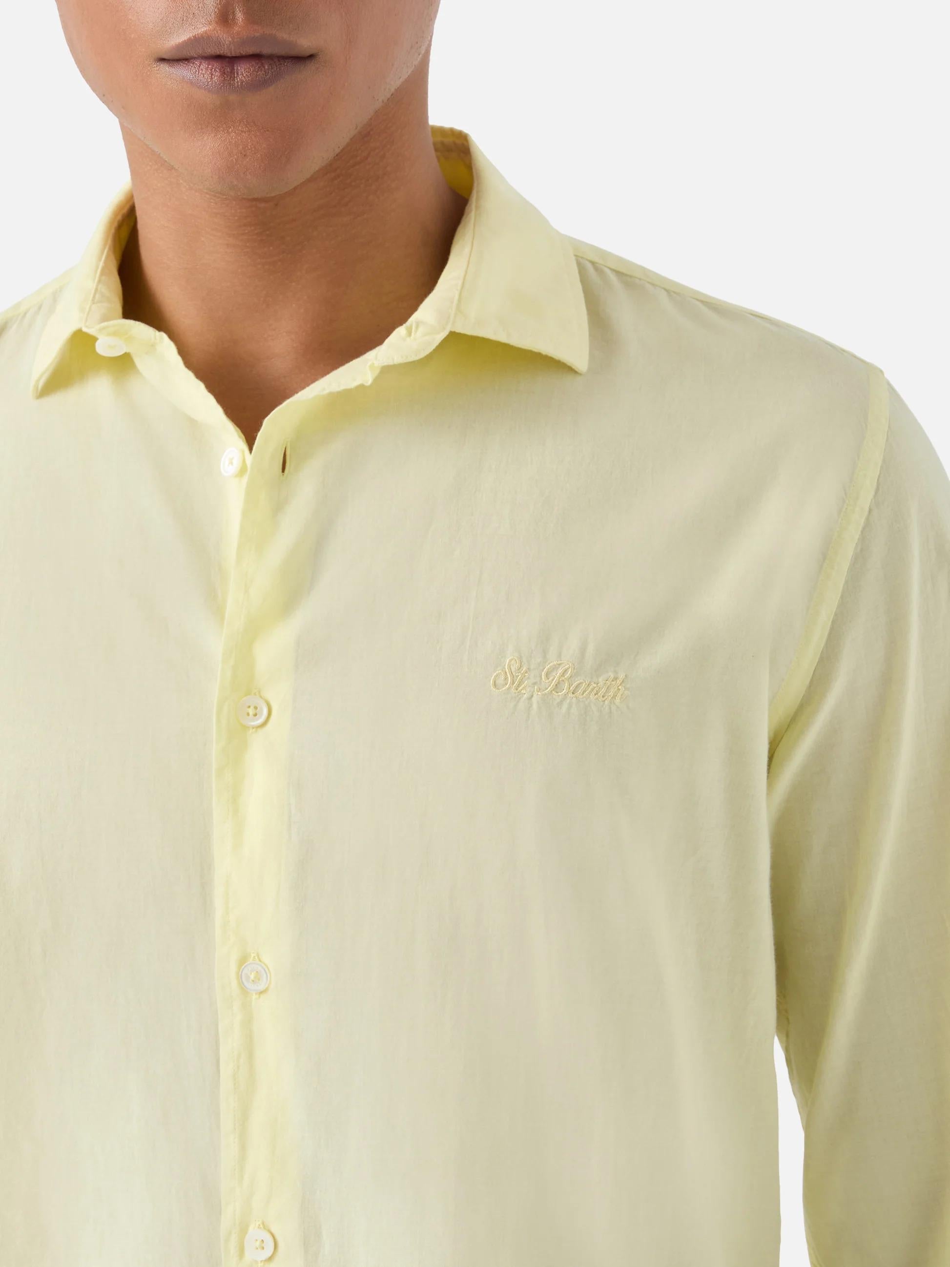 Camicia Chemise in cotone burro tinta unita LCM0001 00024L MC2 SAINT BARTH 