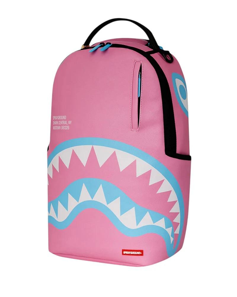 SPRAYGROUND ZAINO SHARK CENTRAL COTTON CANDY DLXSV BACKPACK 910B7734NSZ PINK SPRAYGROUND 