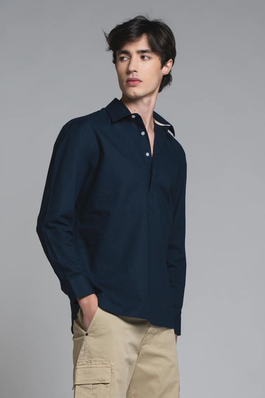 CLEVELAND SERFIFNO IN MIXED LINEN NAVY IM26SSSM-CLEVELAND-MLN C01 IMPURE 